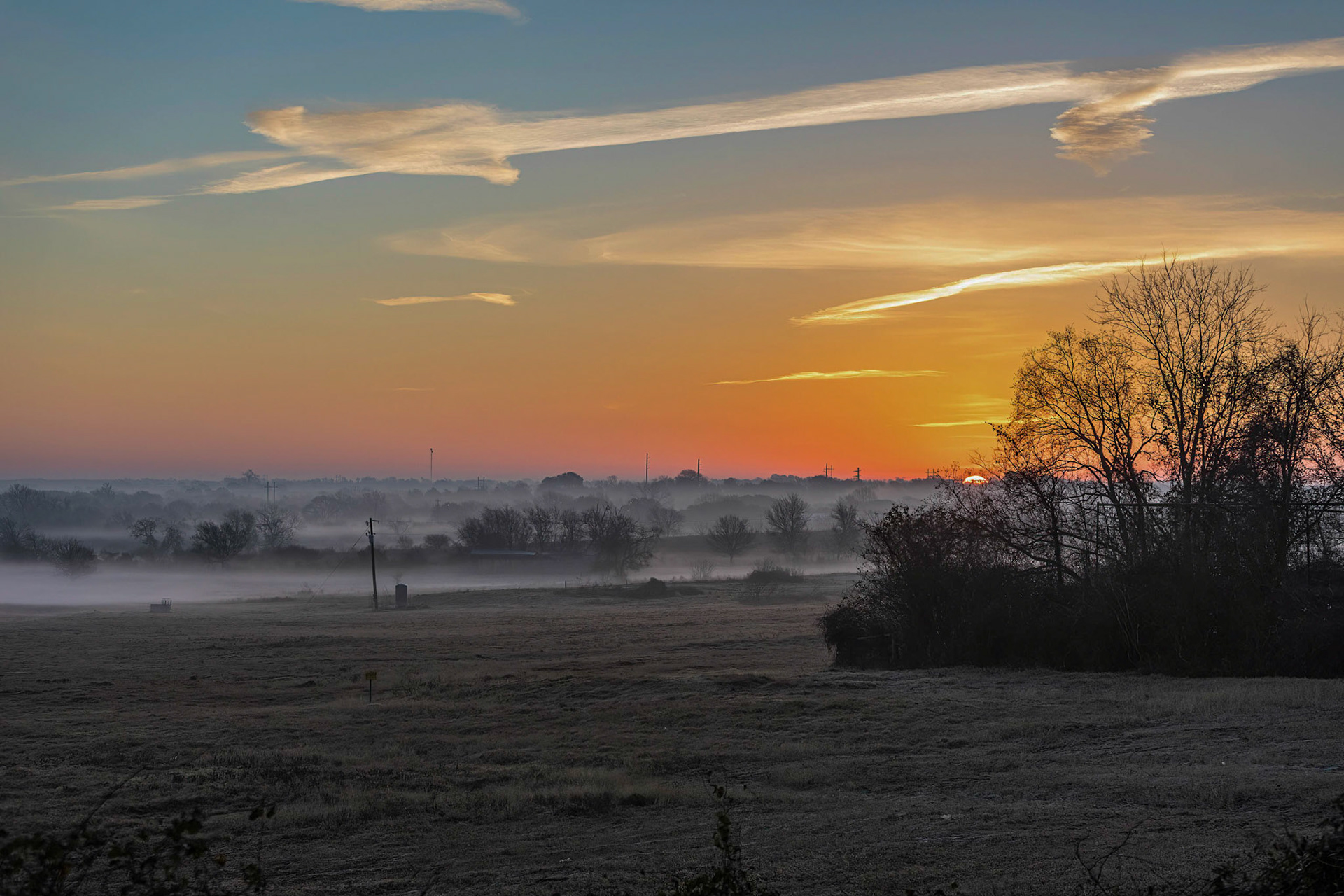 Sunrise near Brenham