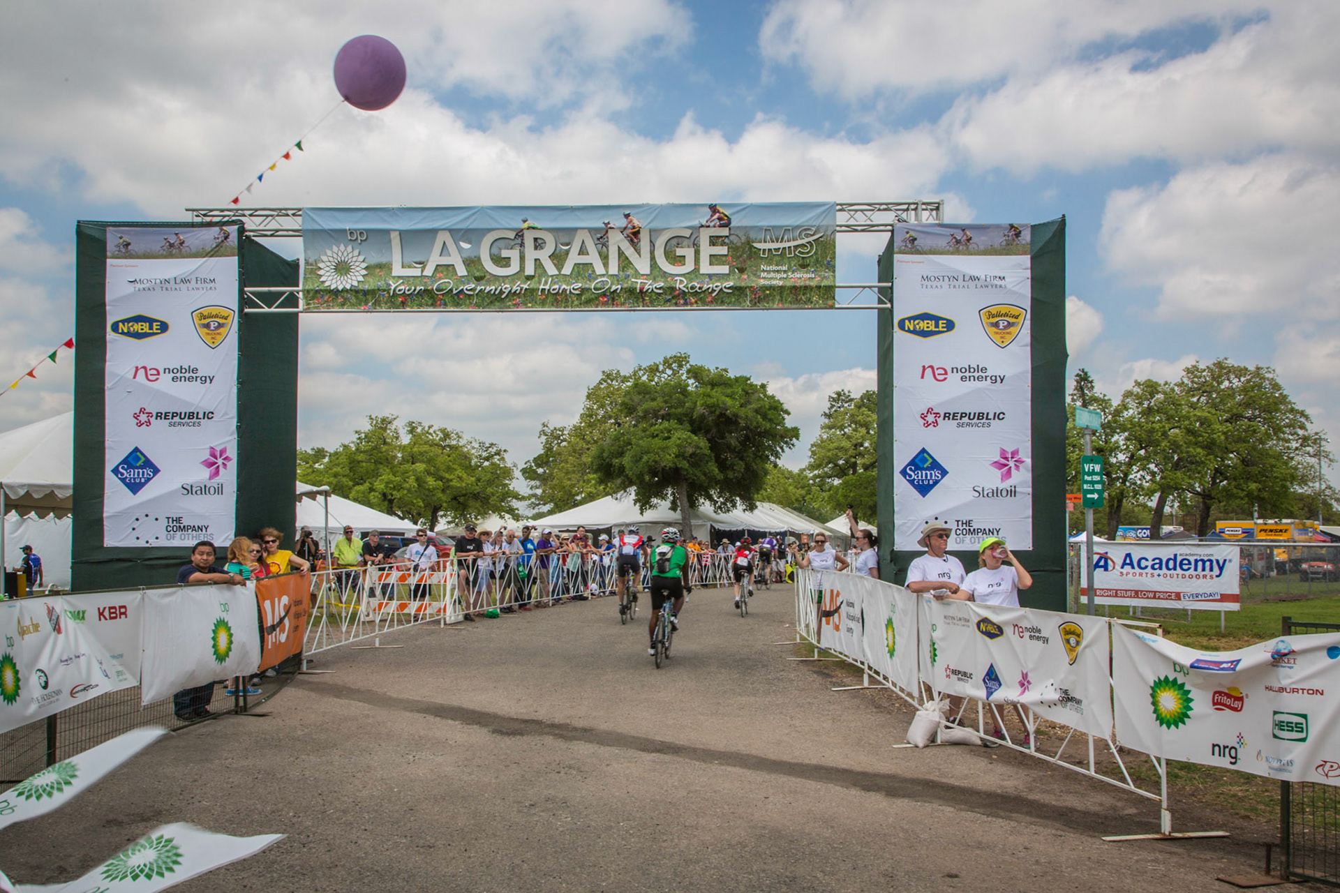 Arriving at La Grange, Tx.