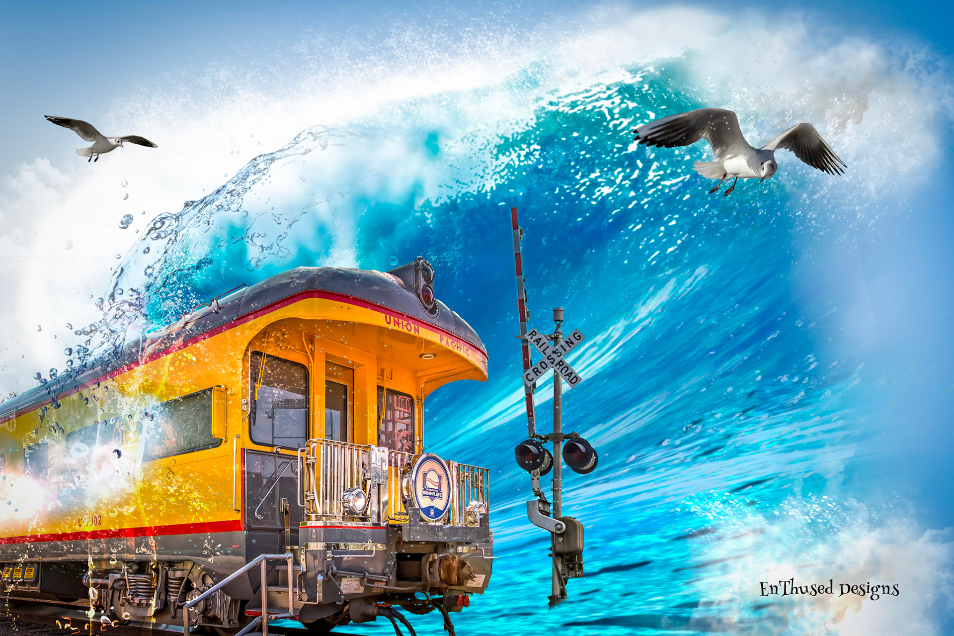 Wave at the Train
