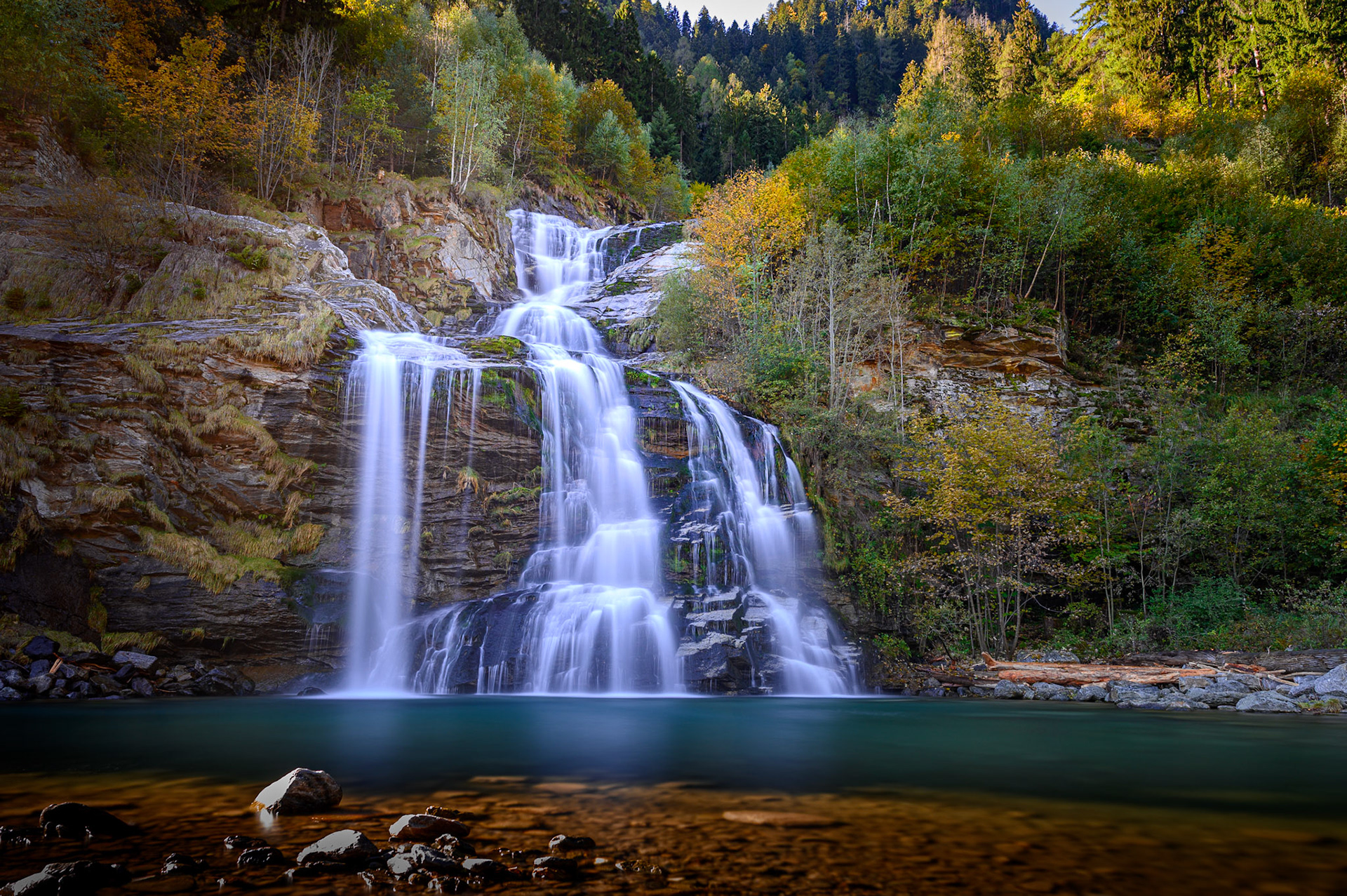 Cascata Piumogna, Faido, Switzerland