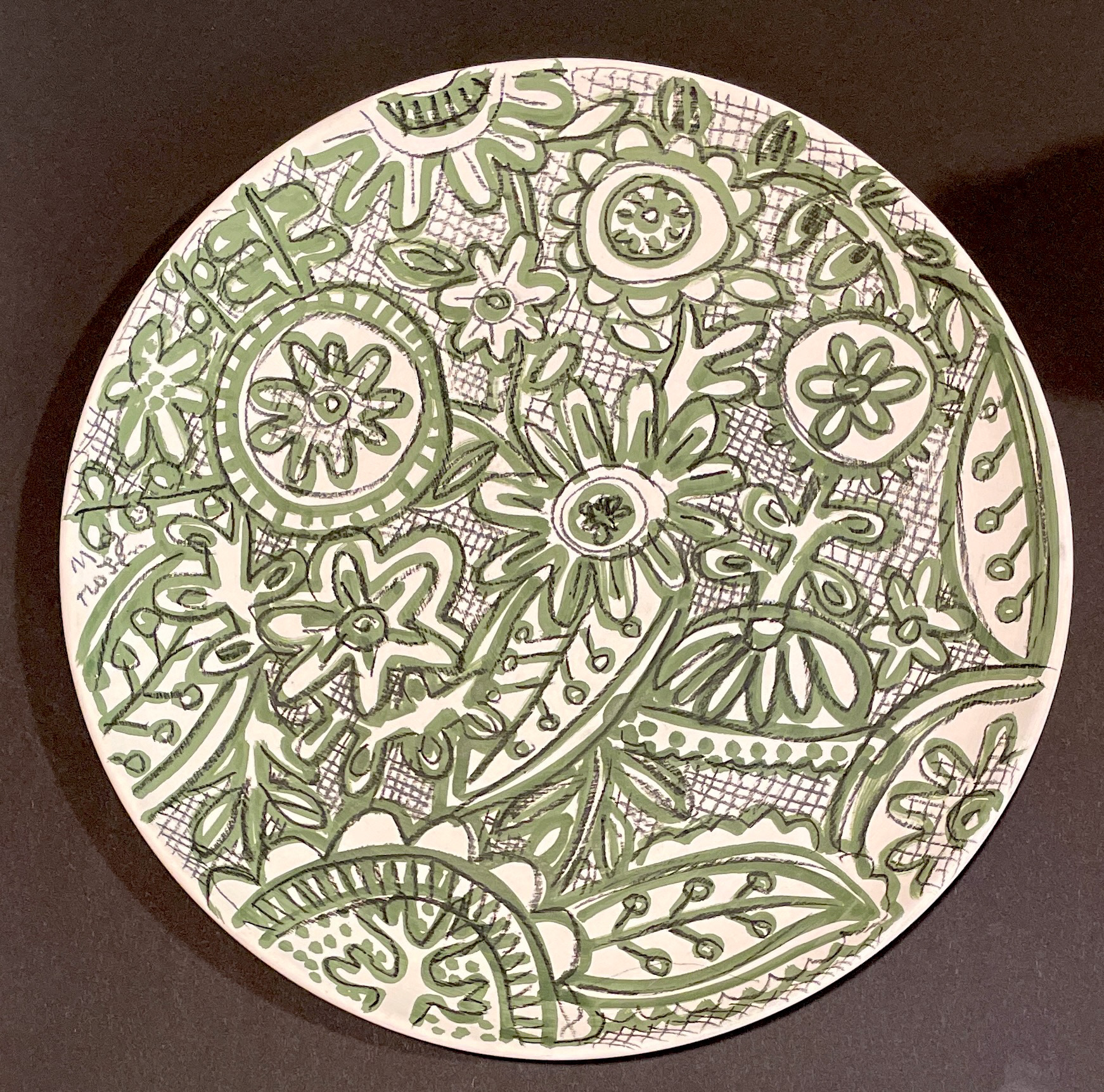 D2 / Improvised Pattern, 10" plate, $120