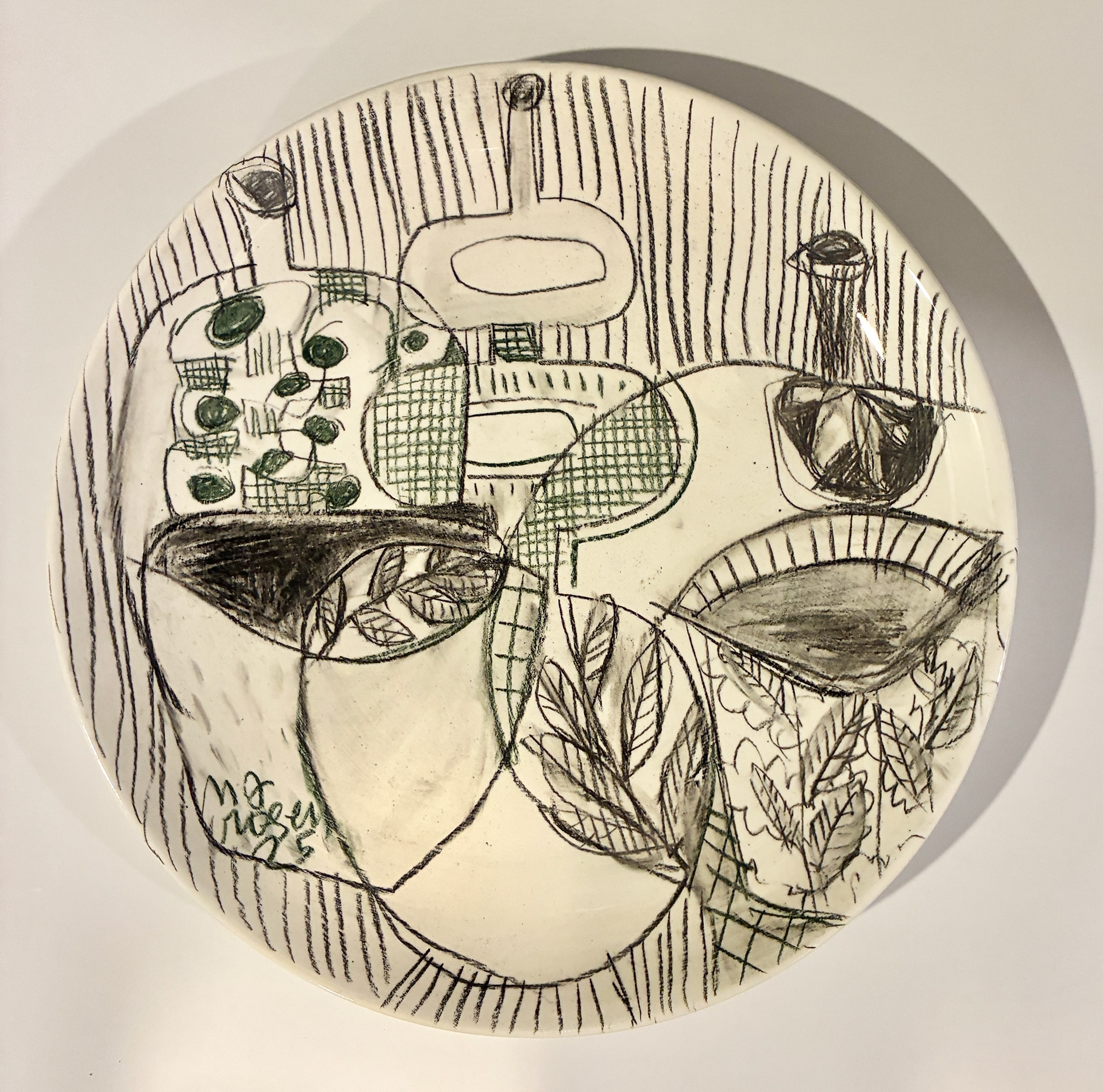 D14 / Unsettled Still Life, 10" plate, $120