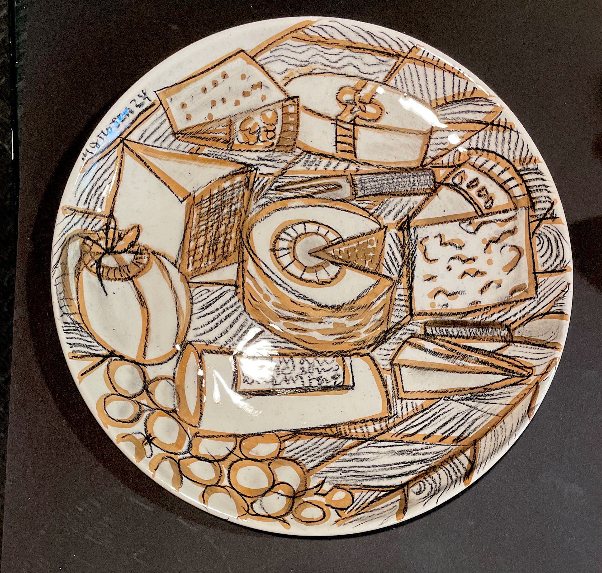 D5 / Cheese Plate, round, 10" plate, $120