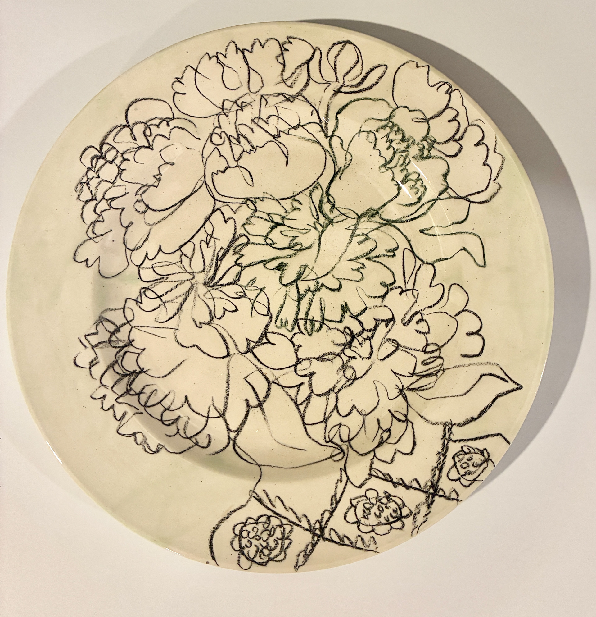 D13 / Vase with Flowers, 10" plate, $120