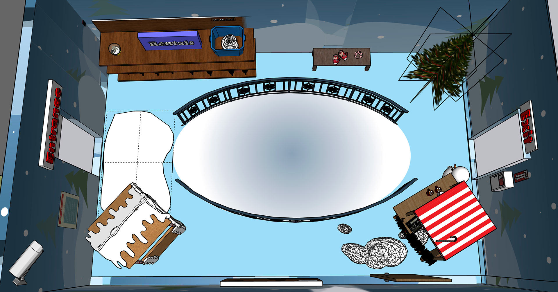 Brianna - Winter 3D Rendering
