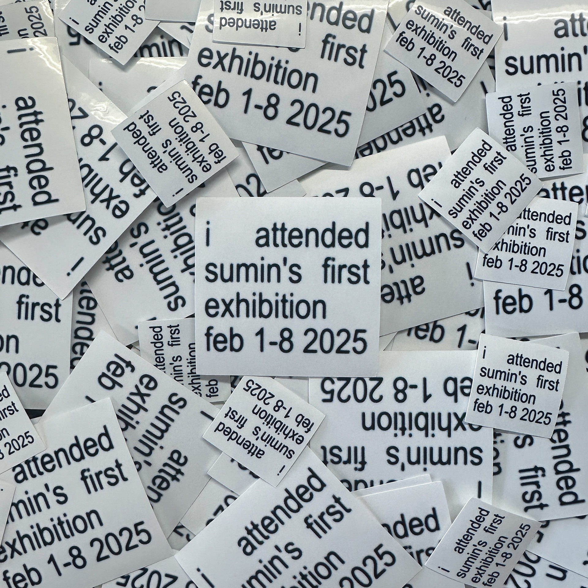 Exhibition Freebie Sticker Promo Photo