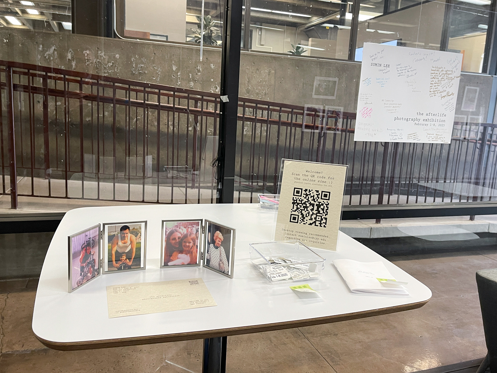 Front Reception Table - Duration of Exibhition