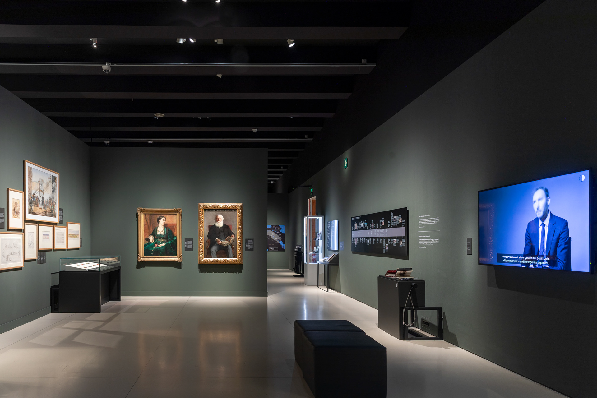 The Archaeological Discovery and Legacy gallery within the "Soy Asurbanipal" exhibition at CaixaForum Madrid (2026)