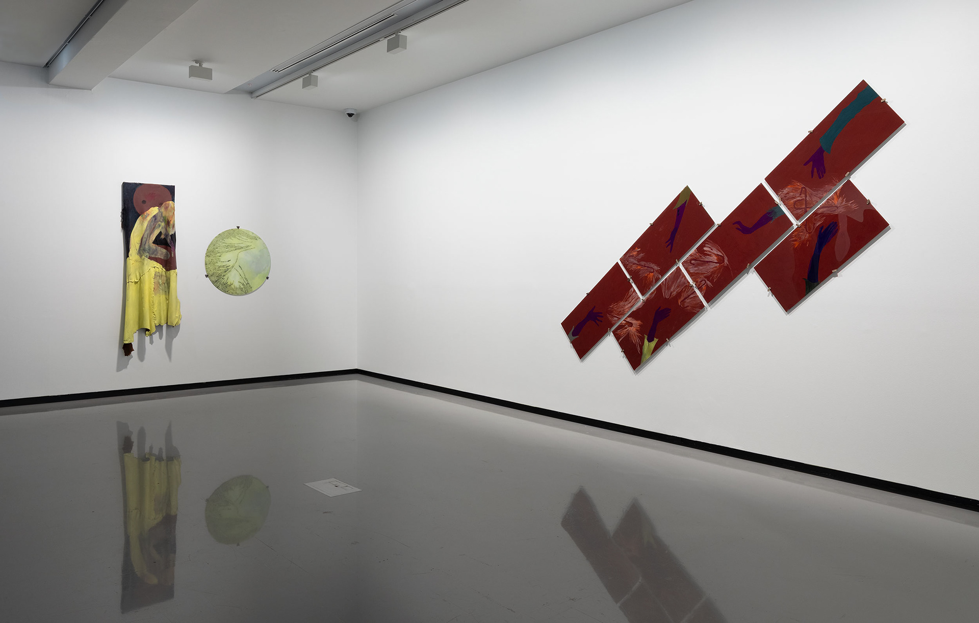 ear erb: clíce 2026; ear erb: eton 2026; Commissioned by Monash University Museum of Art. Installation view, Knowing Otherwise, Monash University Museum of Art, Naarm/Melbourne, 2026. Photo: Christian Capurro.