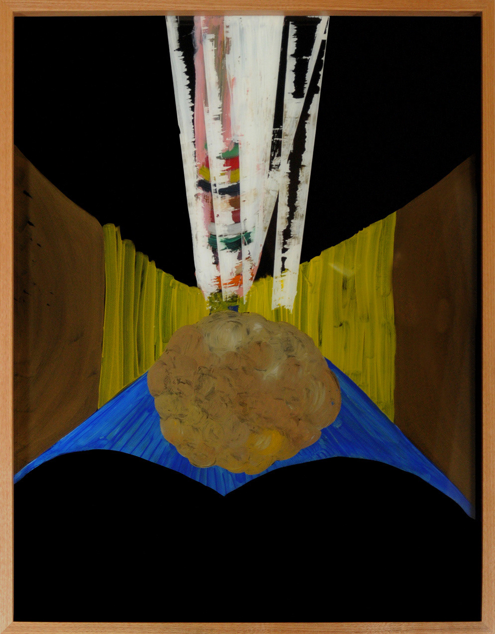 Hierarchies of Form Oil on glass, frame 63 cm x 83 cm