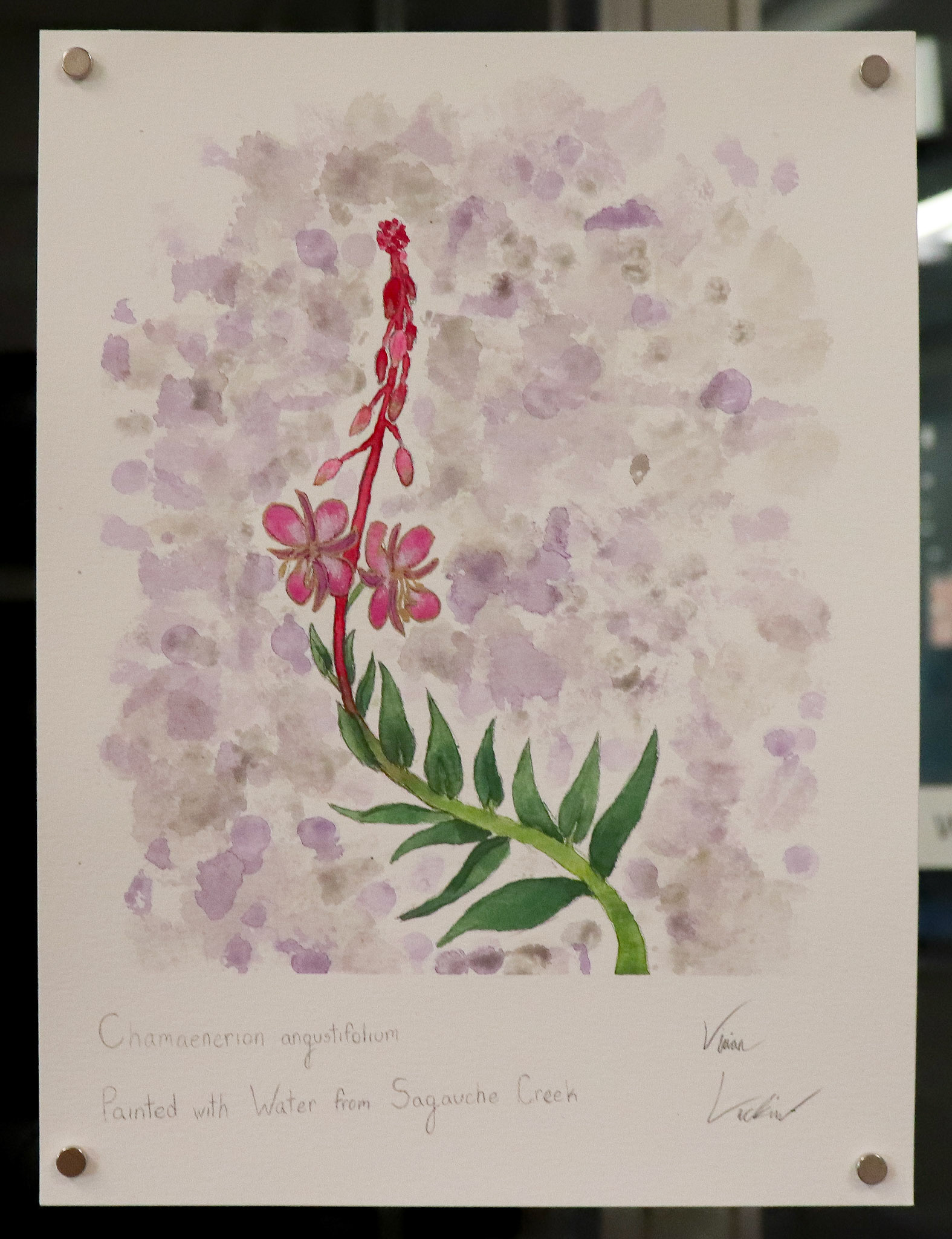 Painted with water gathered from Saguache Creek.