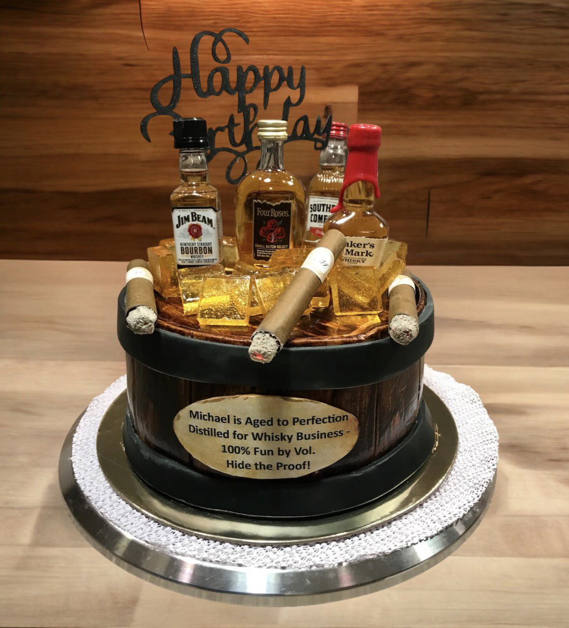 Rum Cake w/Coconut Rum Buttercream