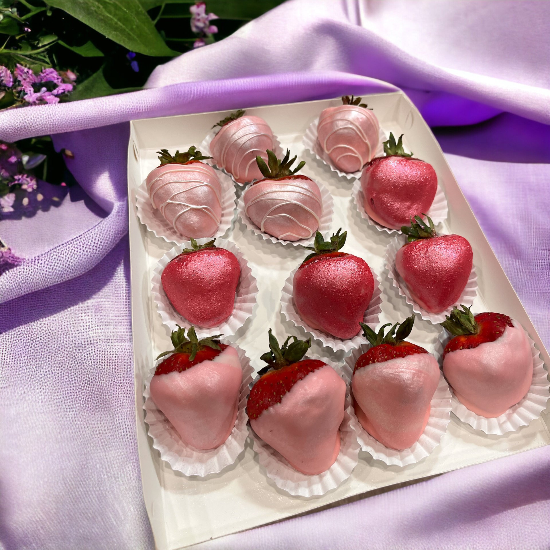 White Chocolate Dipped Strawberries