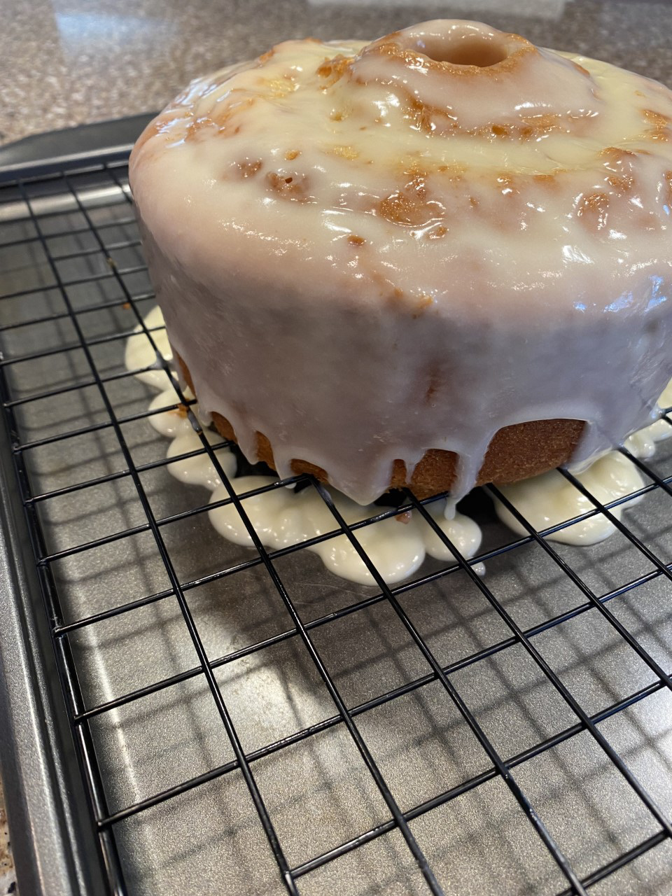 Glazed Ginger Ale Pound Cake
