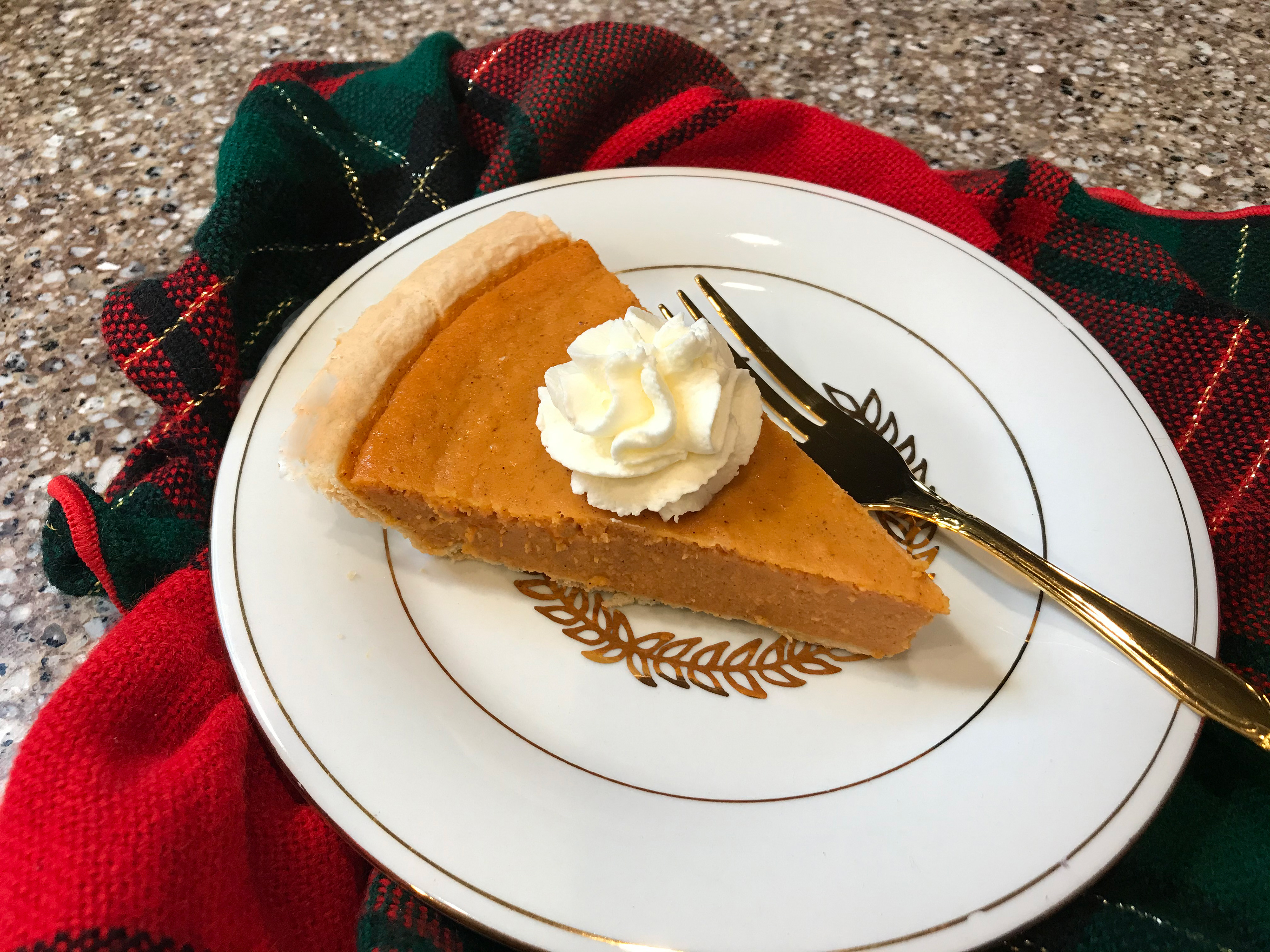 Sweet Potato Pie w/Fresh Whipped Cream