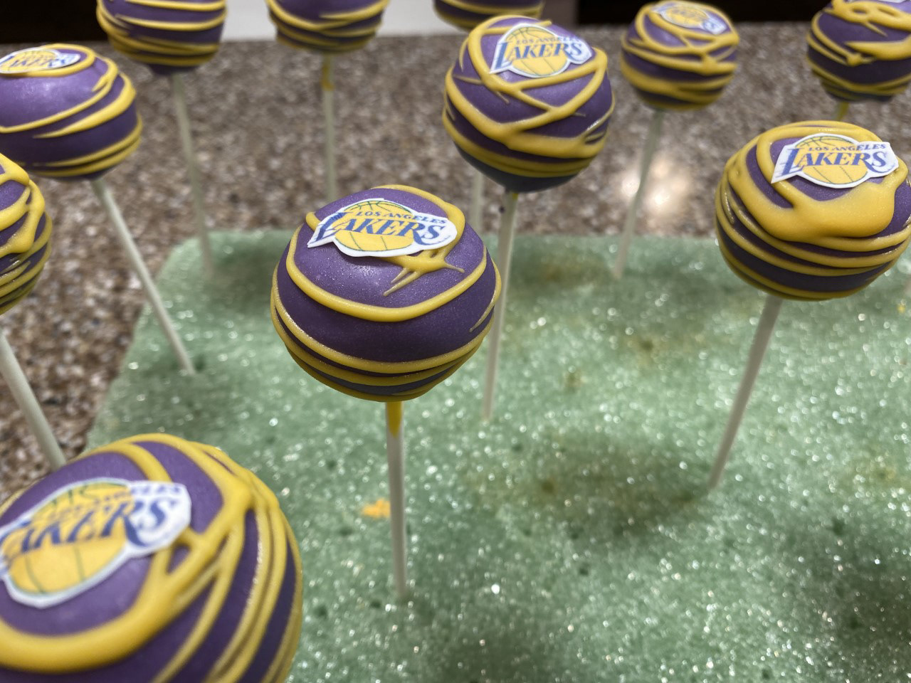 Lakers Cake Pops