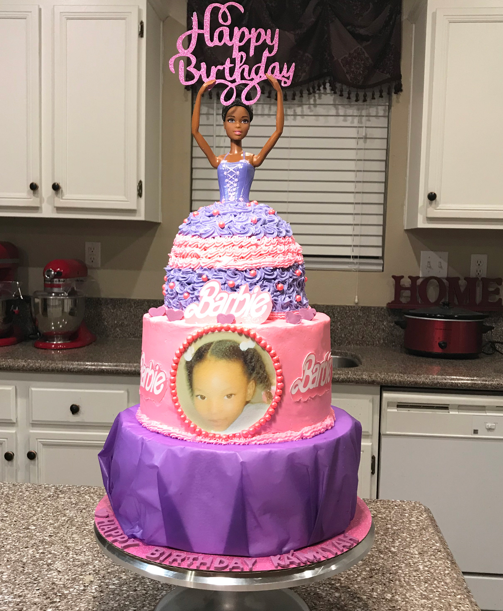 Barbie Vanilla Cake w/Vanilla Buttercream