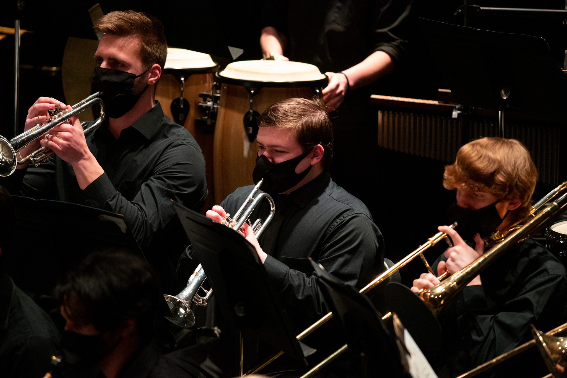 Rochester Institute of Technology’s band holds its final concert of the year at the Ingle Auditorium in Rochester, N.Y. on February 26,2022.