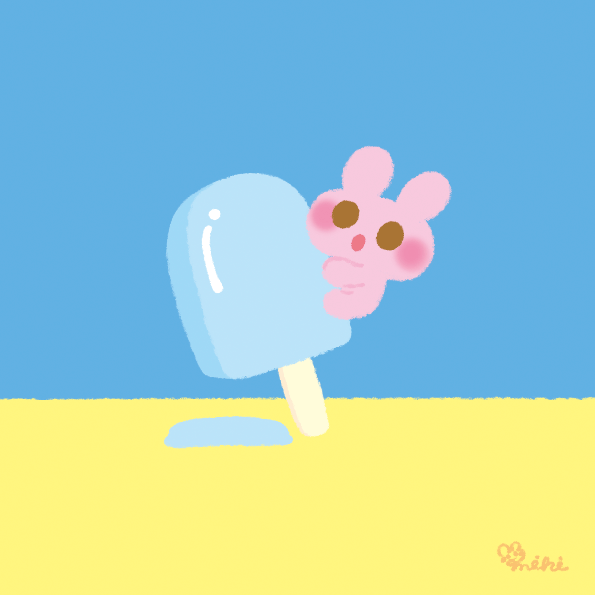 溶けゆくアイス