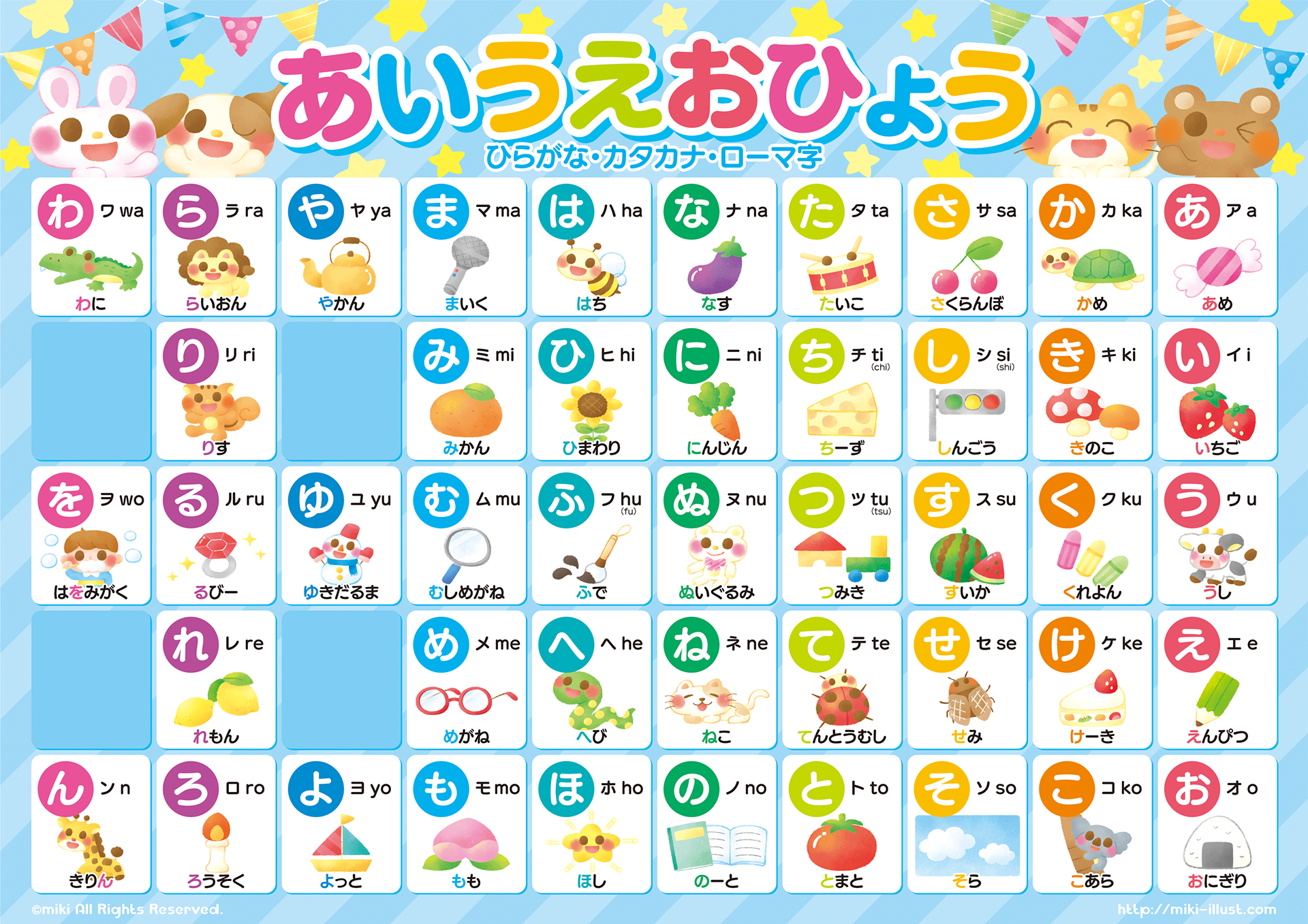 あいうえお表