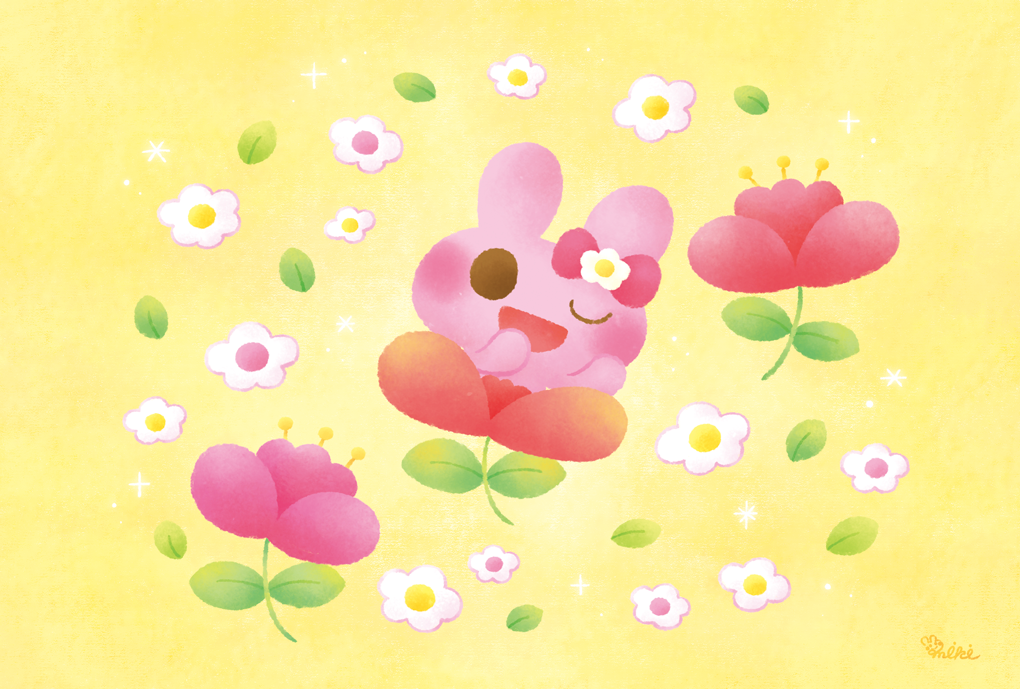 花に揺られて