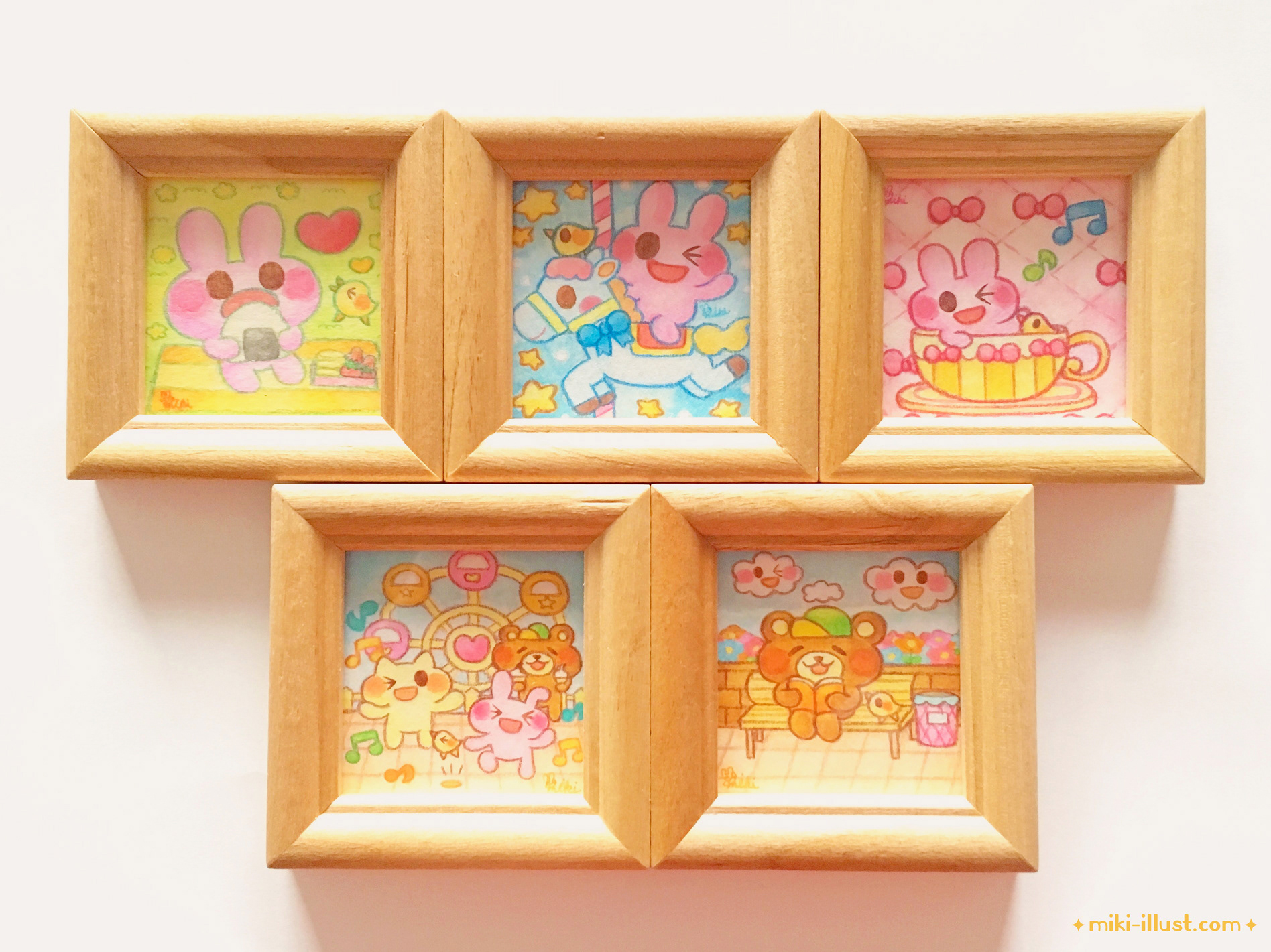 ミニ原画「遊園地シリーズ」