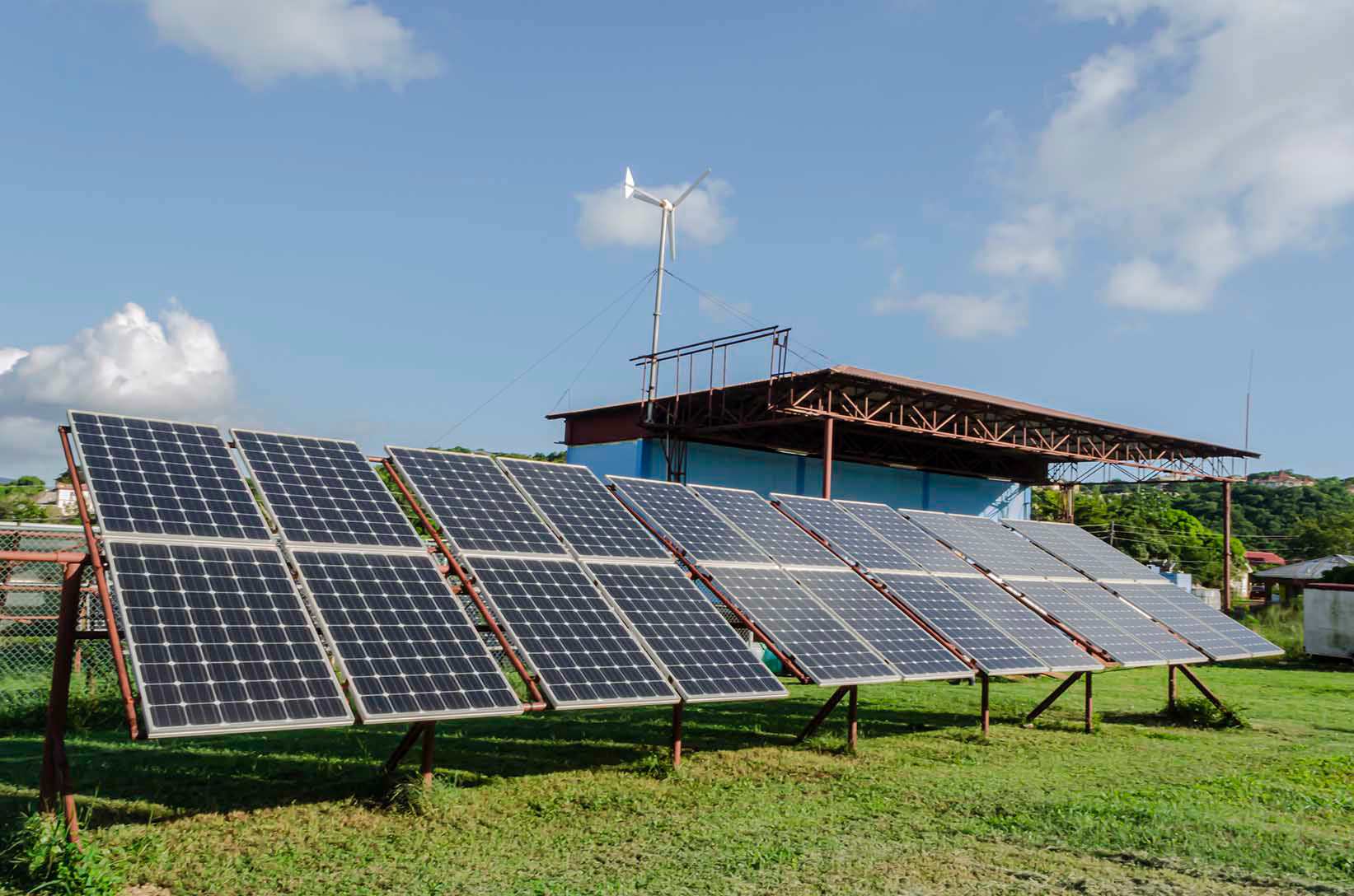 Solar panels linked to technology