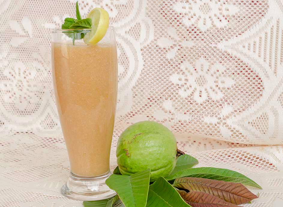 Glass of guava juice linked to immune building juices