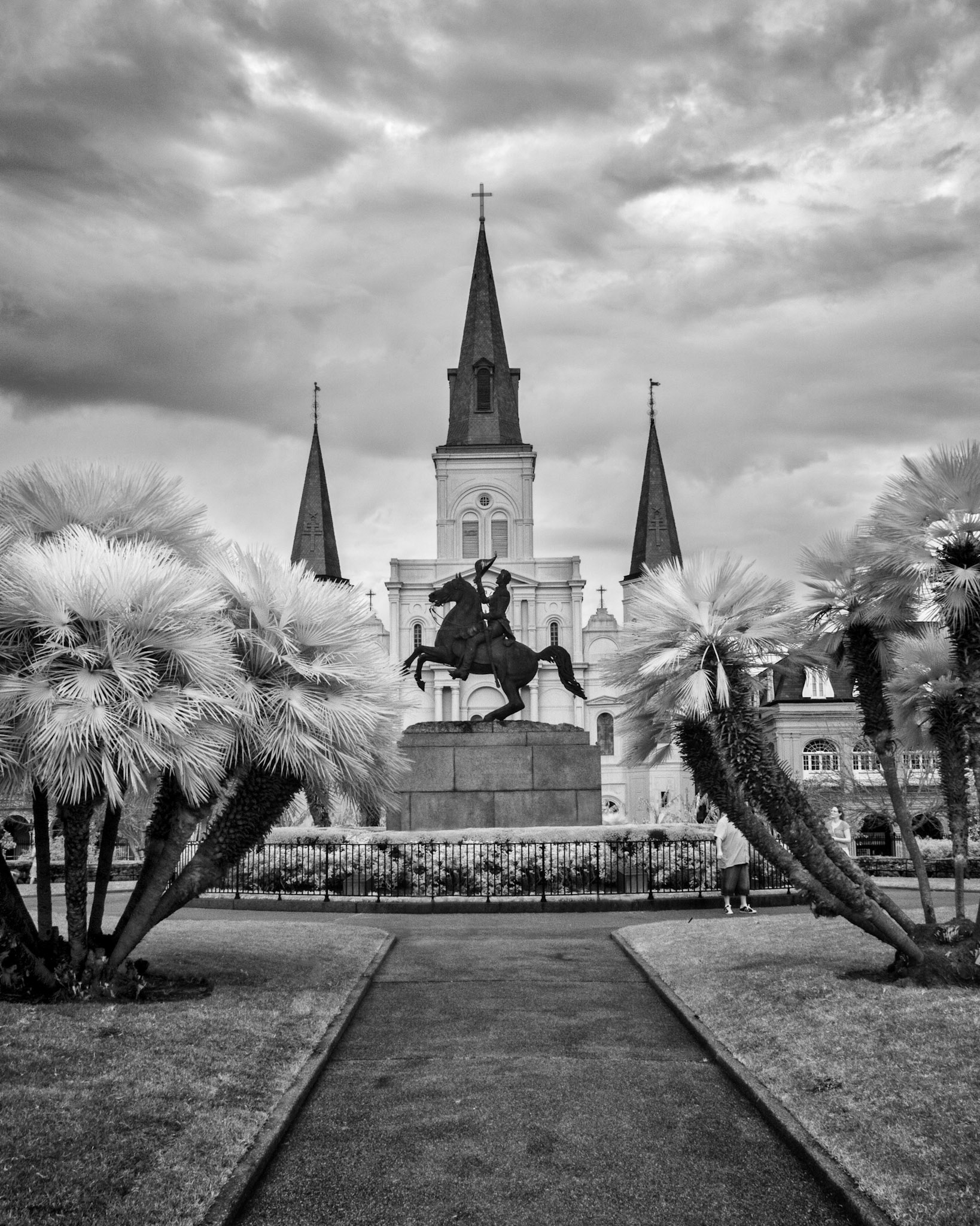 Jackson Square and St Louis Cathedral, French Quarter, New Orleans