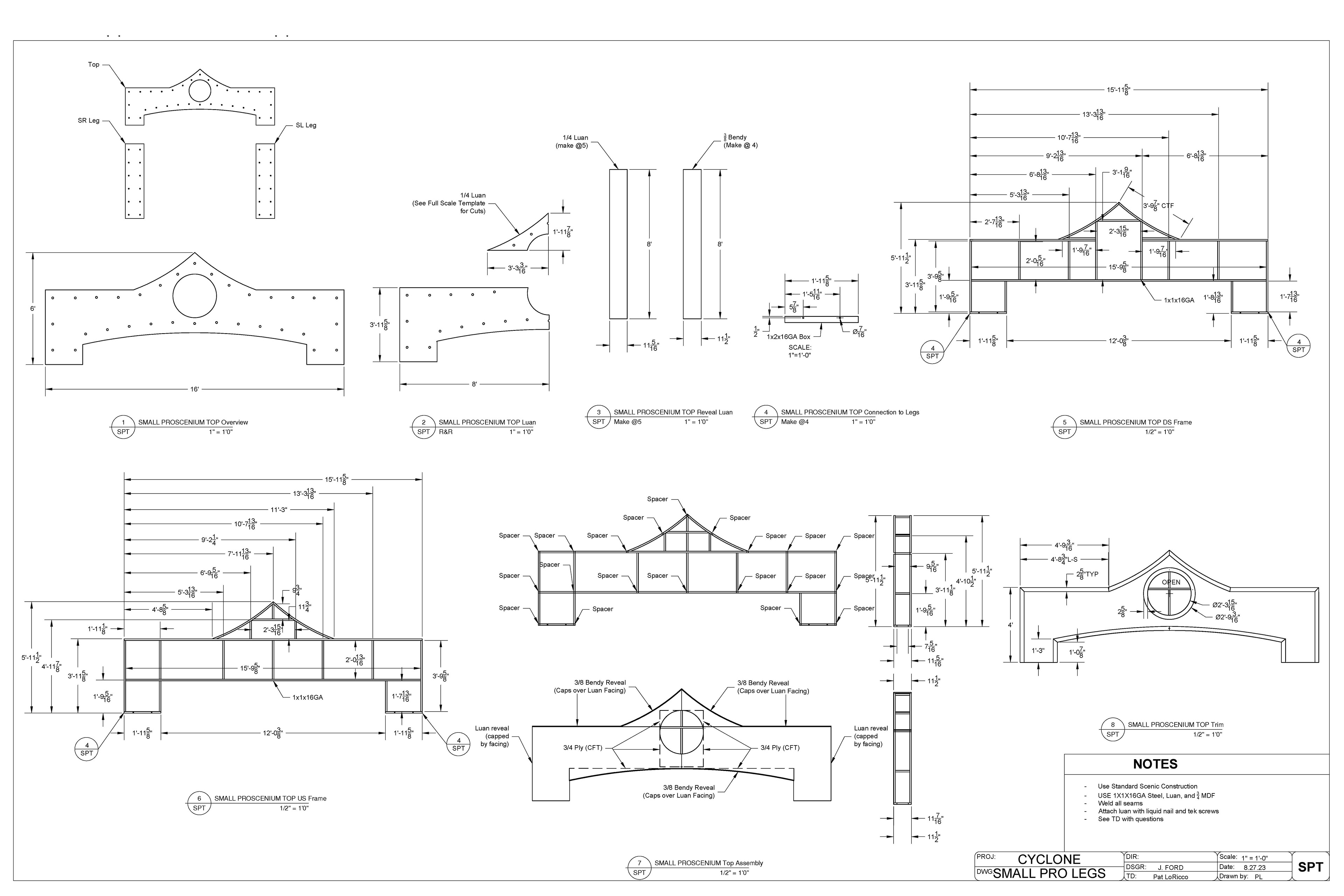 THE SMALL PROSCENIUM DRAFTING