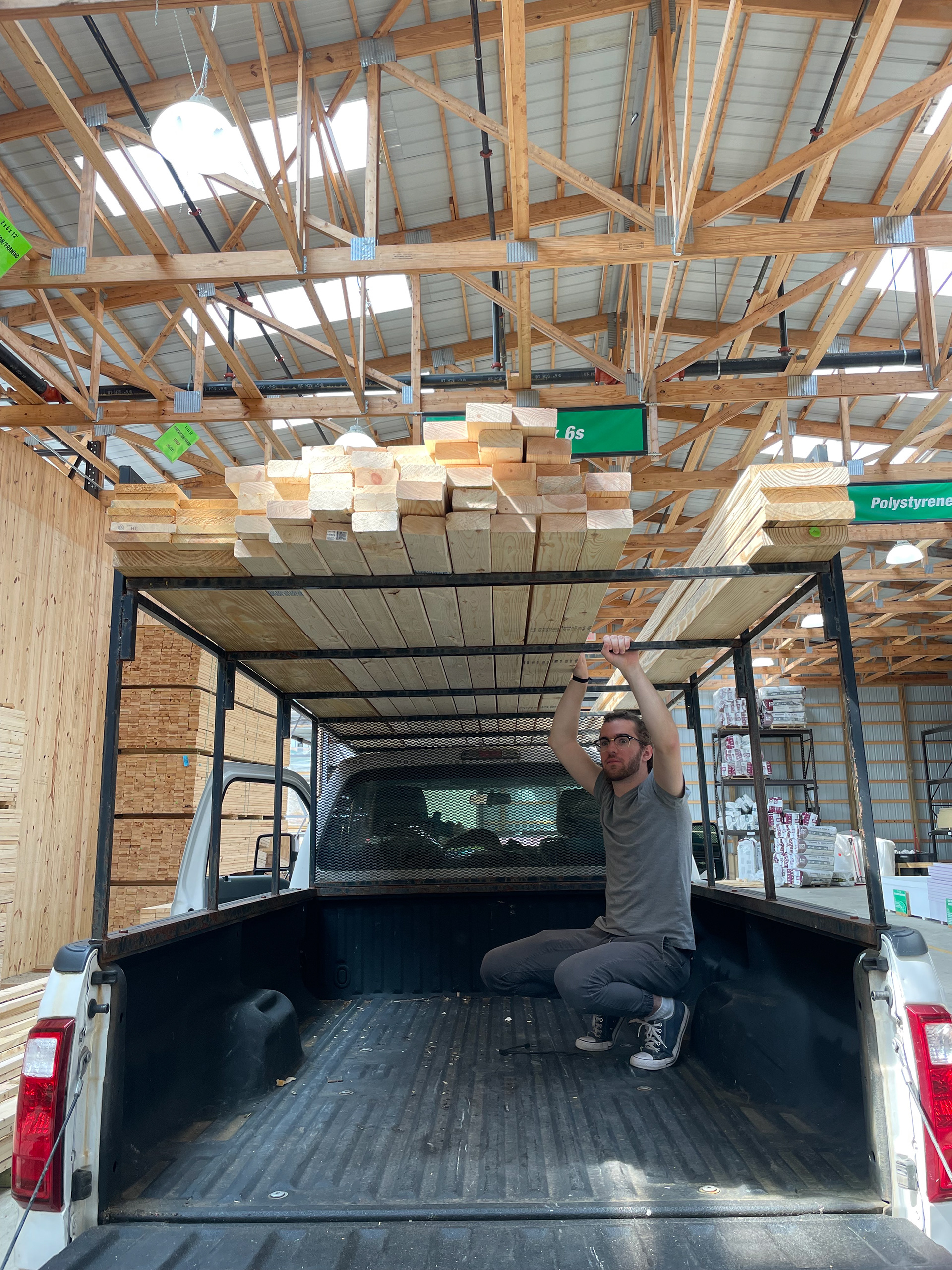 LOADING UP MATERIALS FOR BUILD