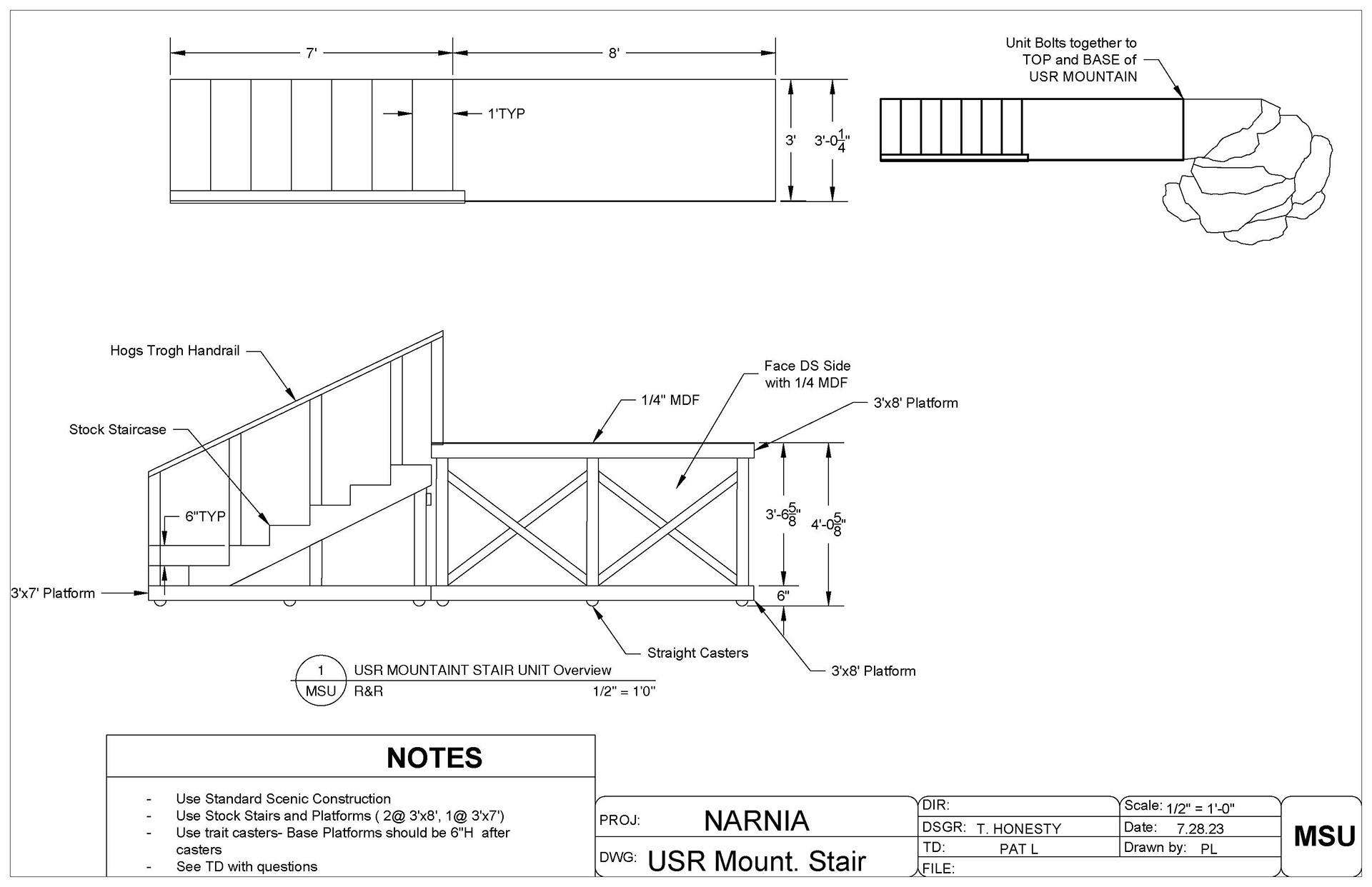 NARNIA Rolling Mountain Drafting