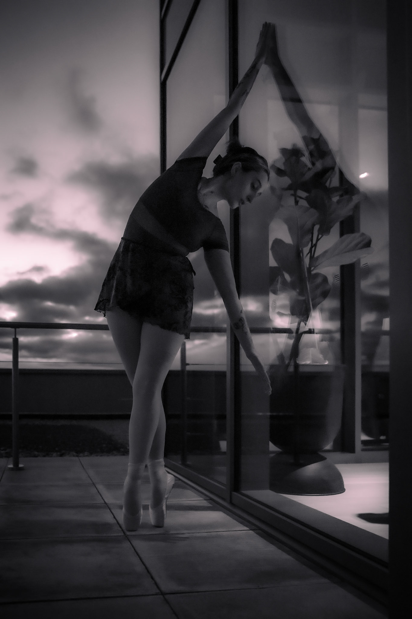 Casually standing