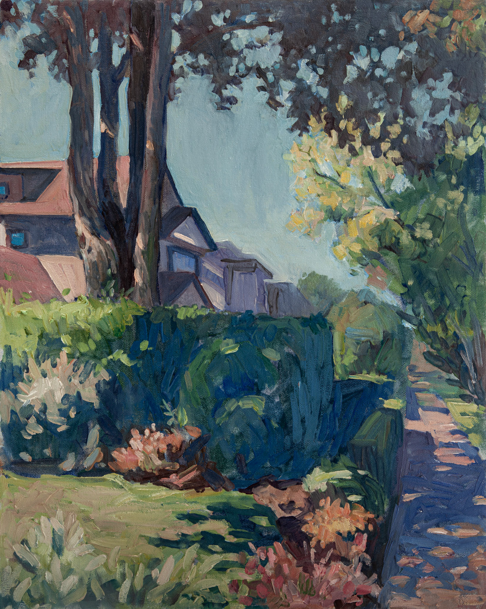 Street Corner #3, Oil on canvas
