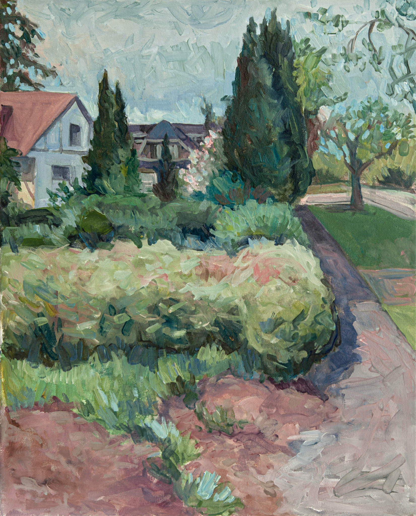 Street Corner #1, Oil on canvas
