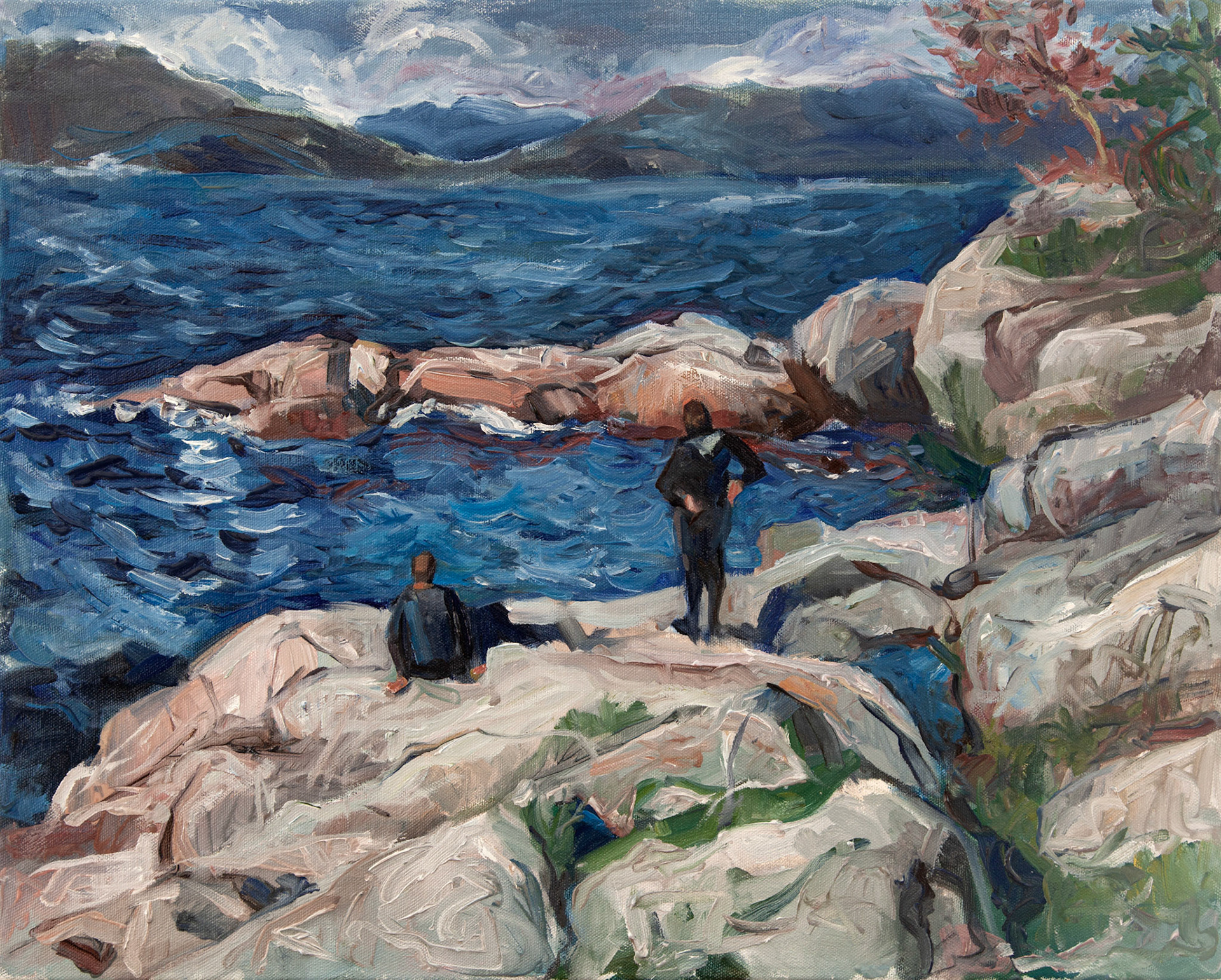 Shore Pine Point, Oil on canvas