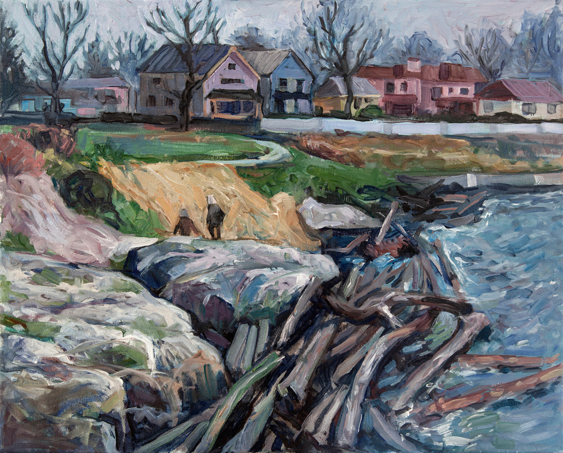 Ogden Point, Oil on canvas
