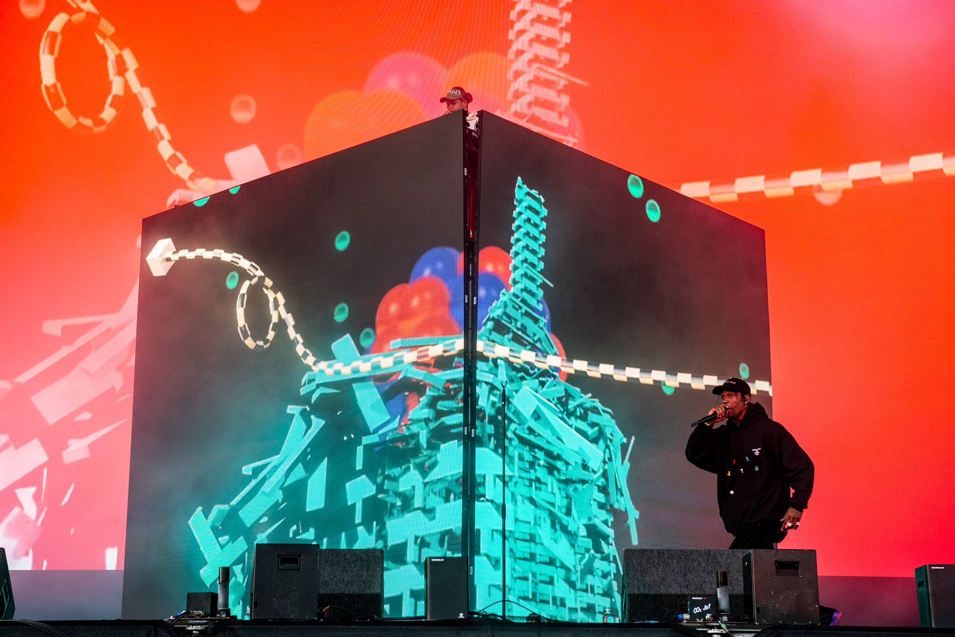 Travis Scott performs at Leeds Festival 2018