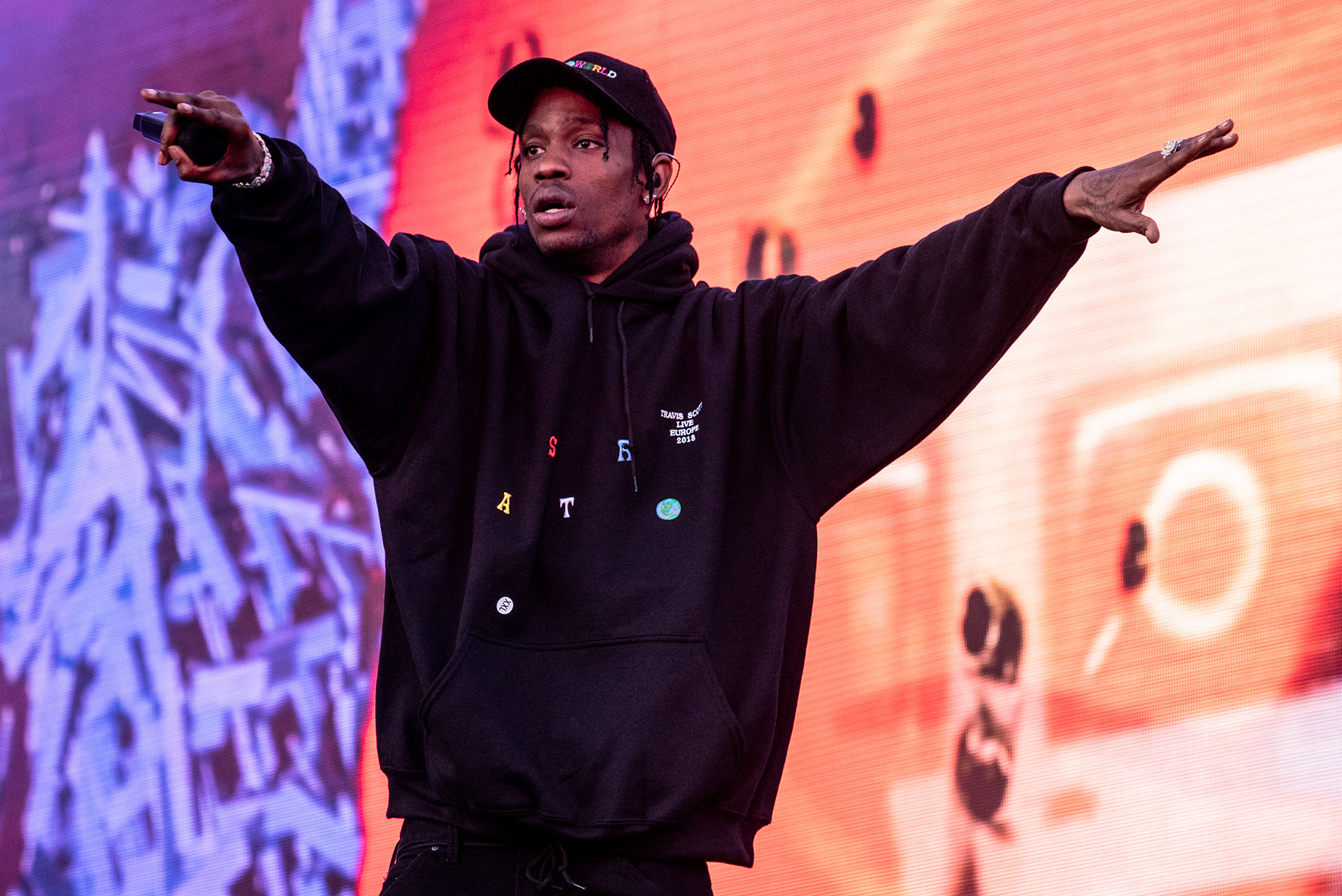 Travis Scott performs at Leeds Festival 2018