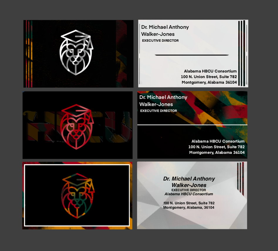 Rough Business Card Concepts