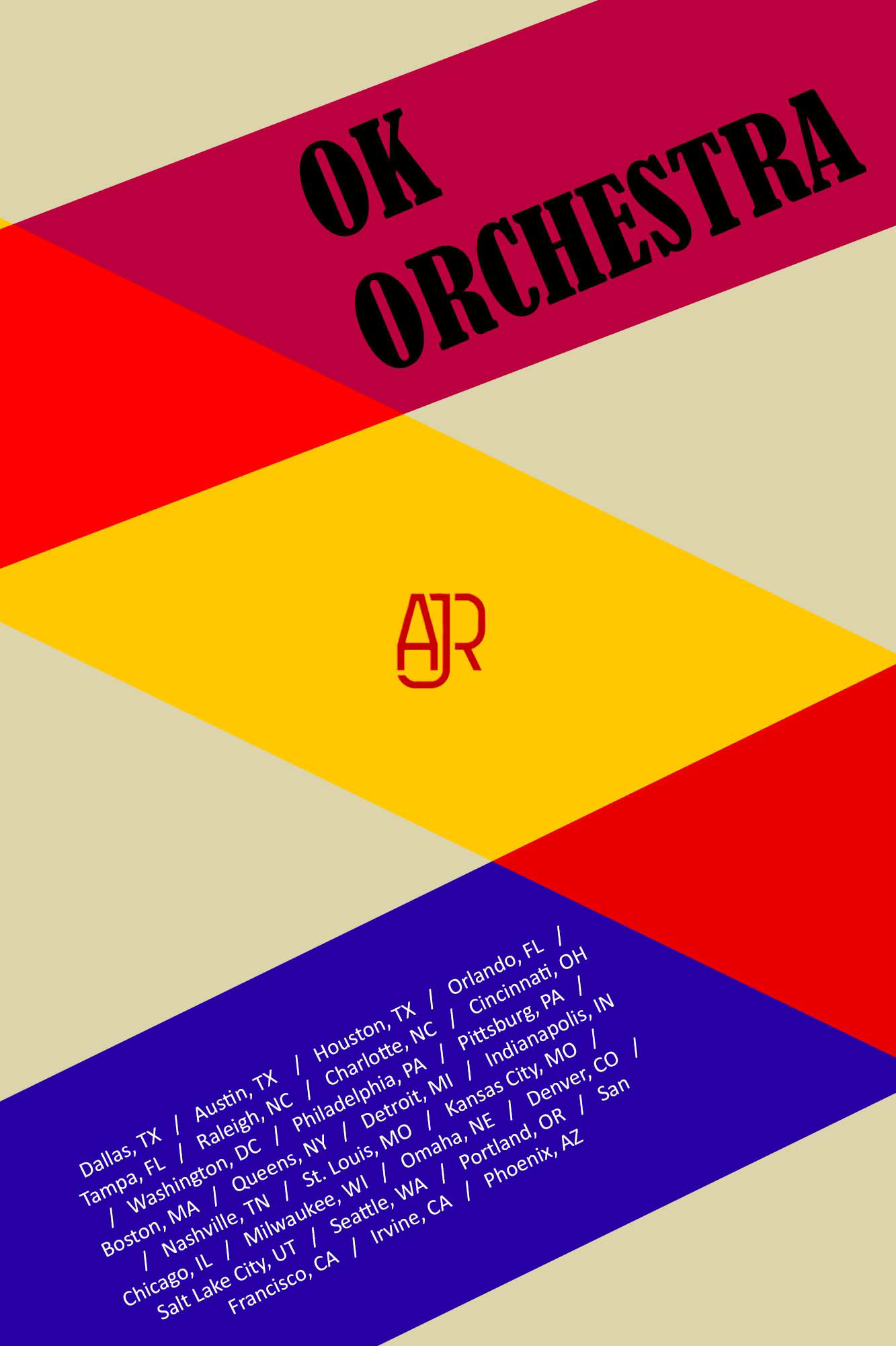 OK Orchestra Tour Event Poster