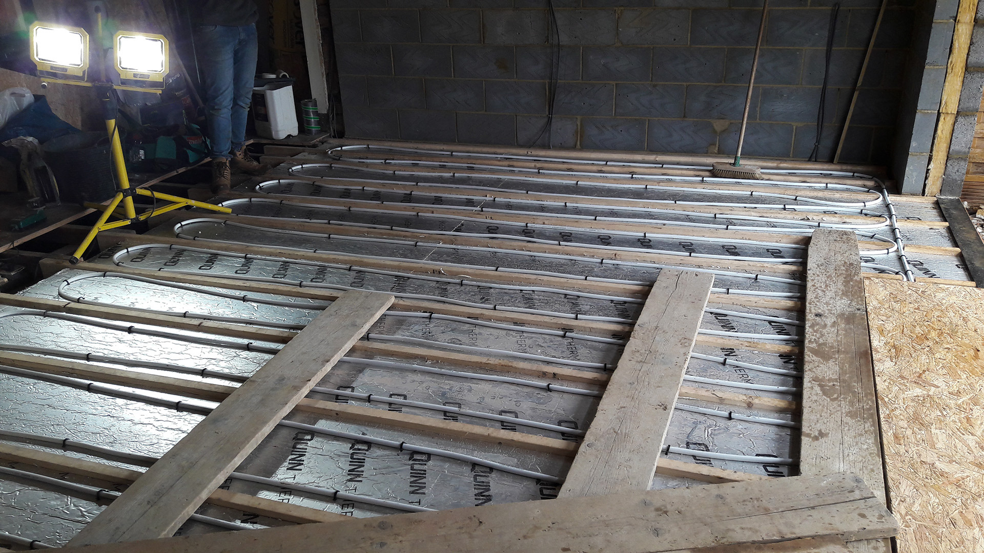 Underfloor heating.