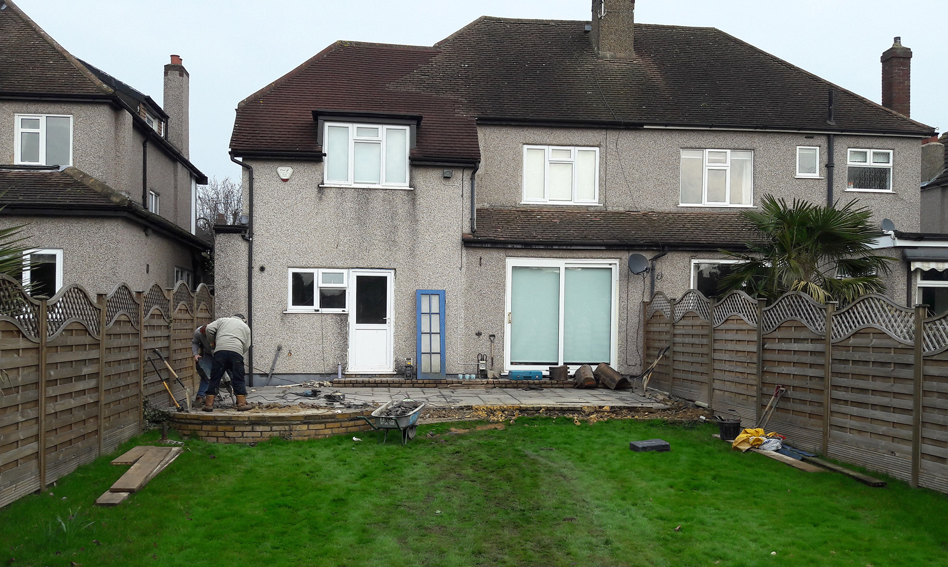Property before extension.