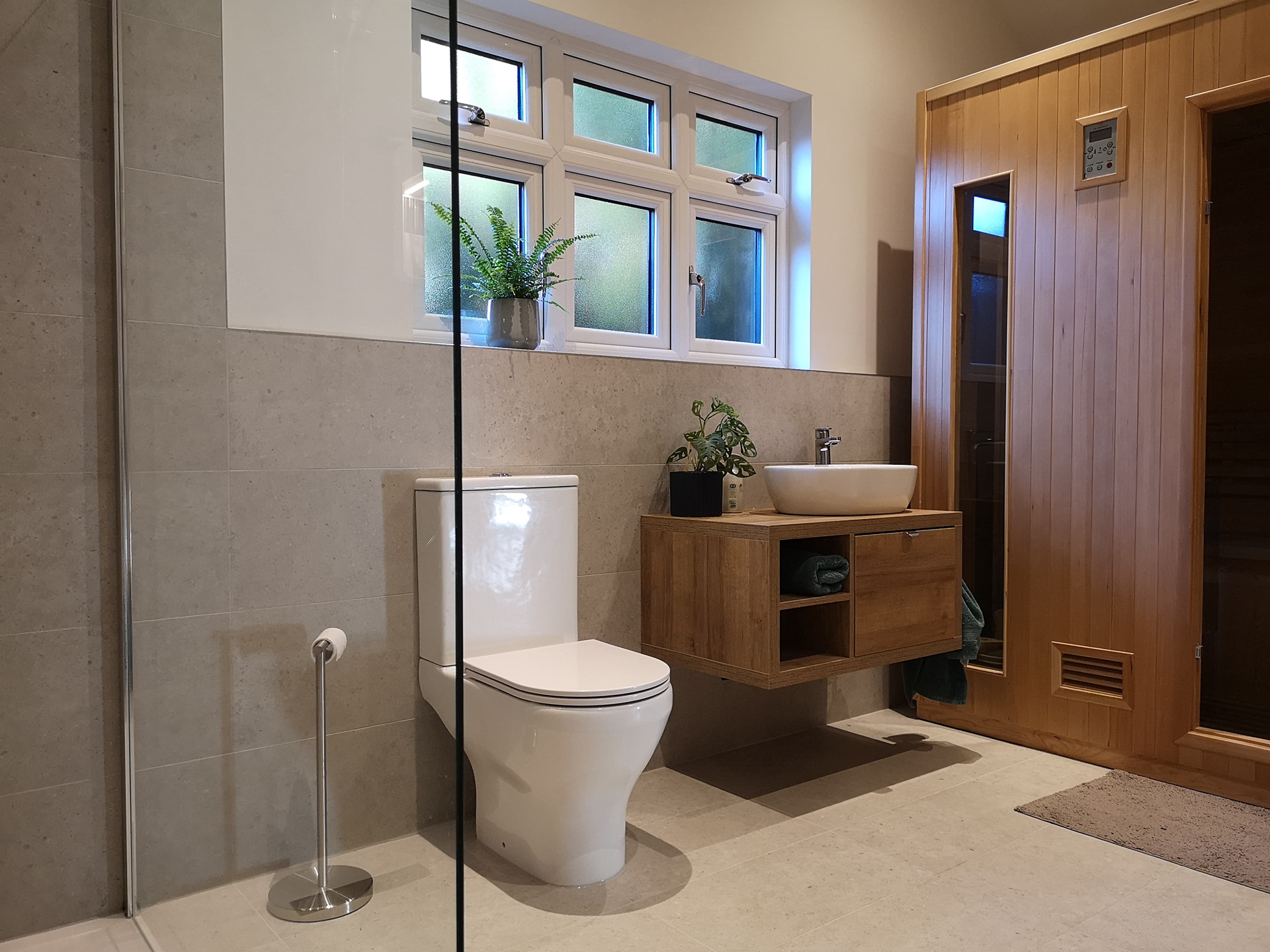 Internal Bathroom and Sauna completed