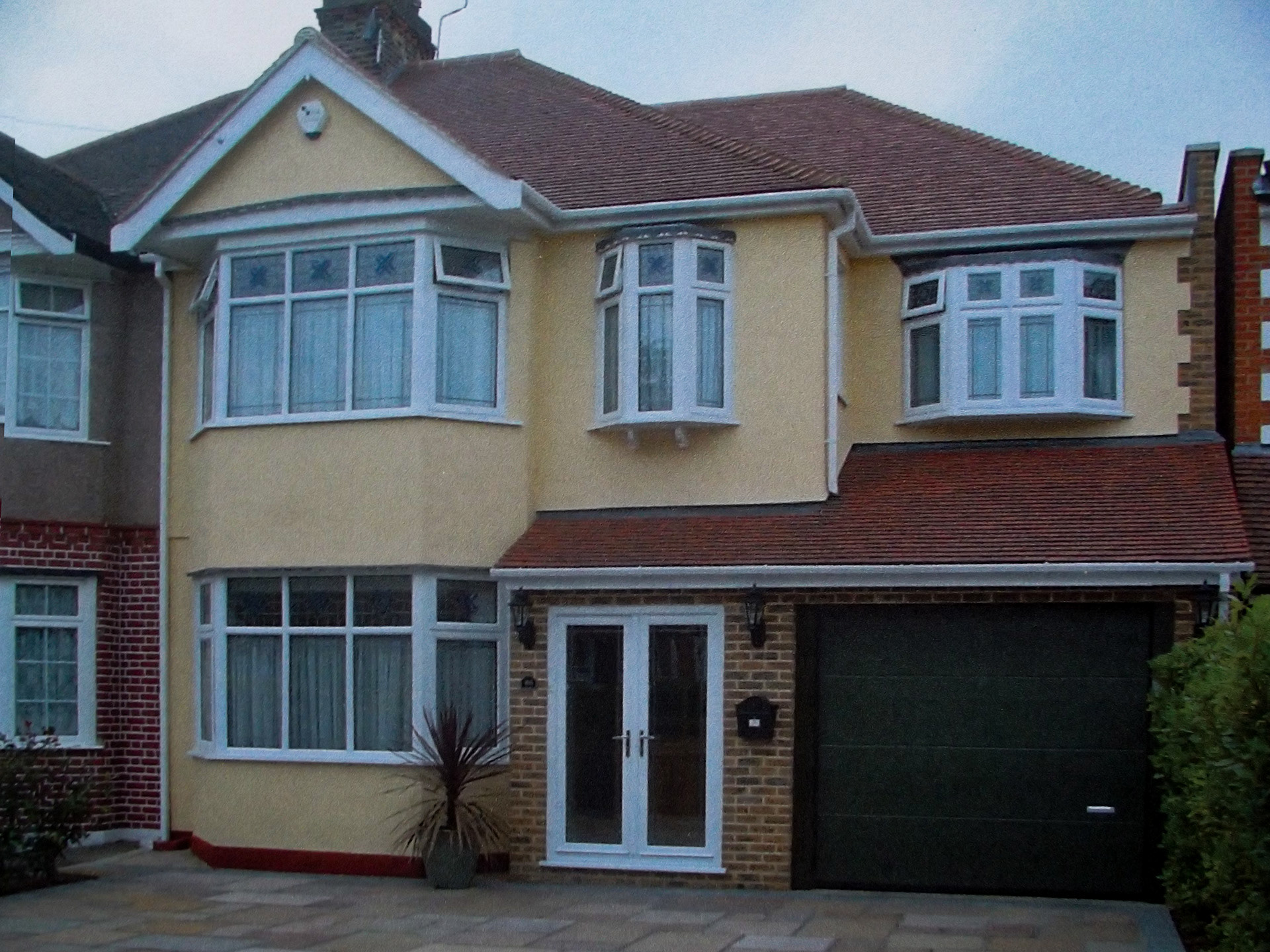 Completed side extension.