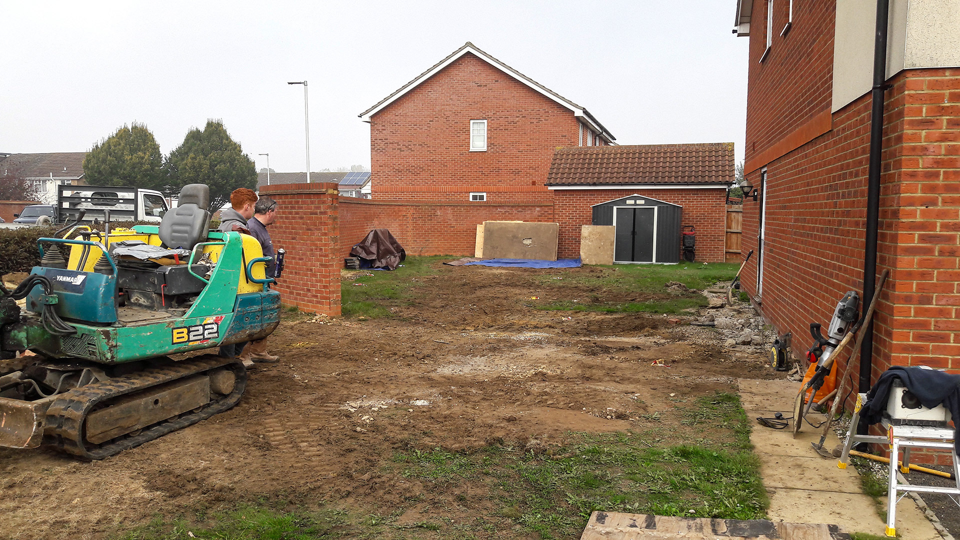 Site cleared ready for ground work.