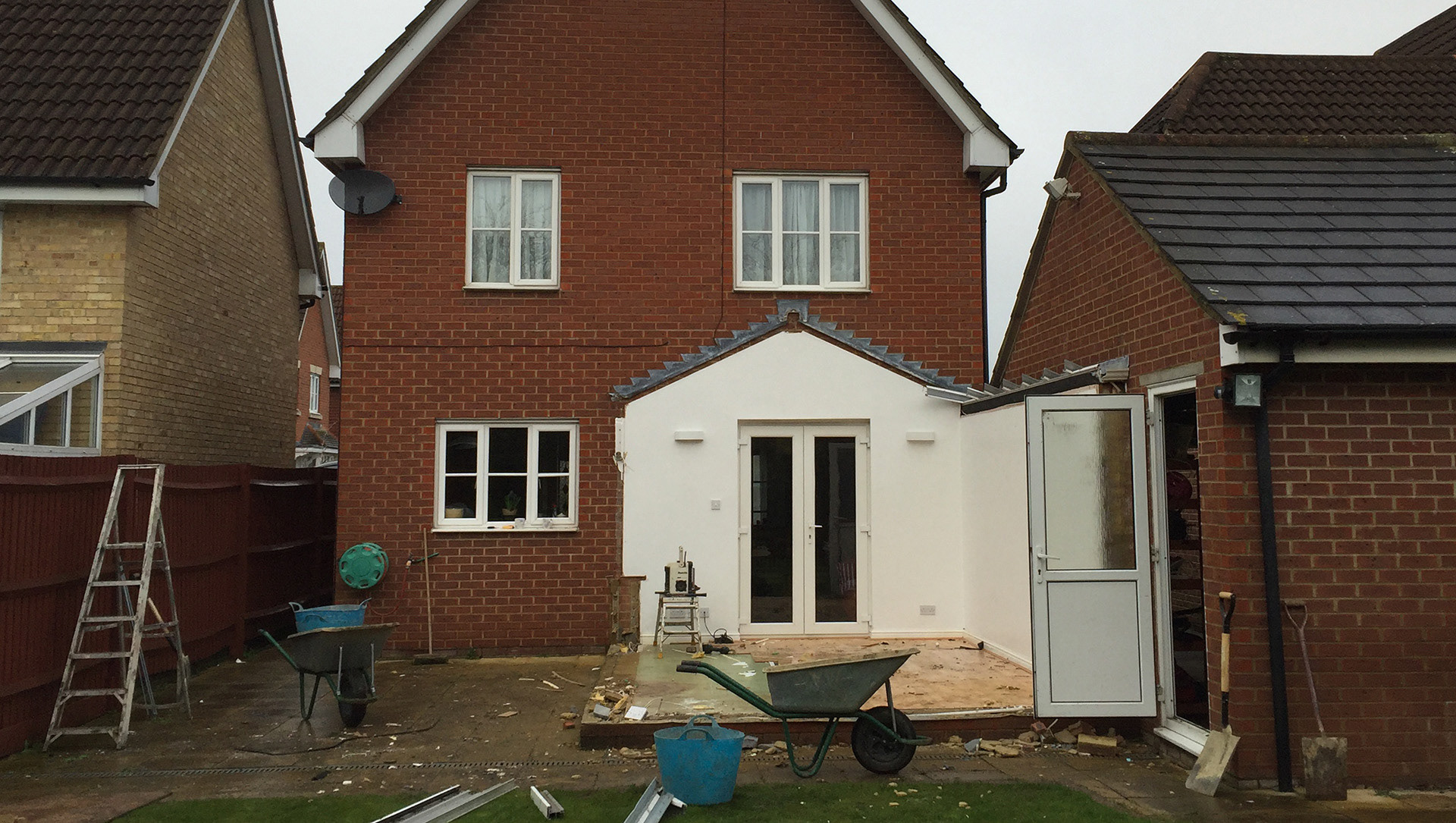 Property before extension. 