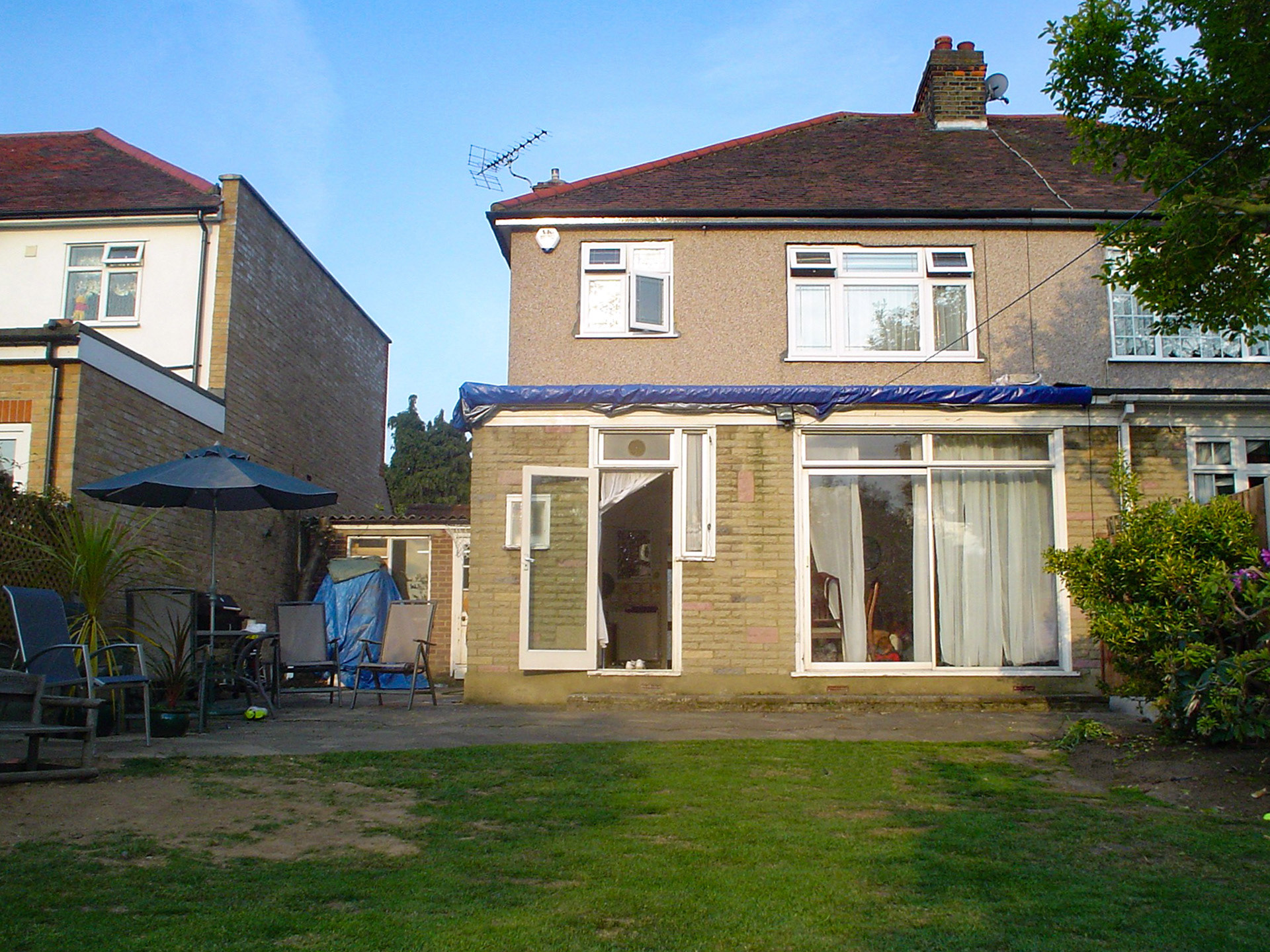 Property before extension.