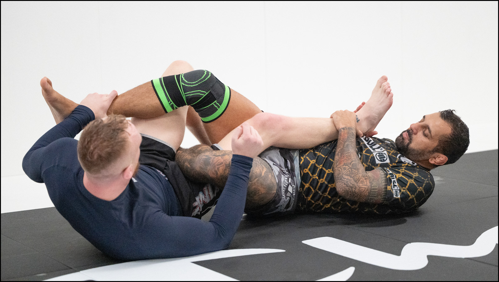 MMA fighters training