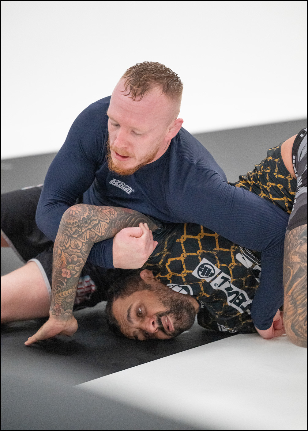 MMA fighters training